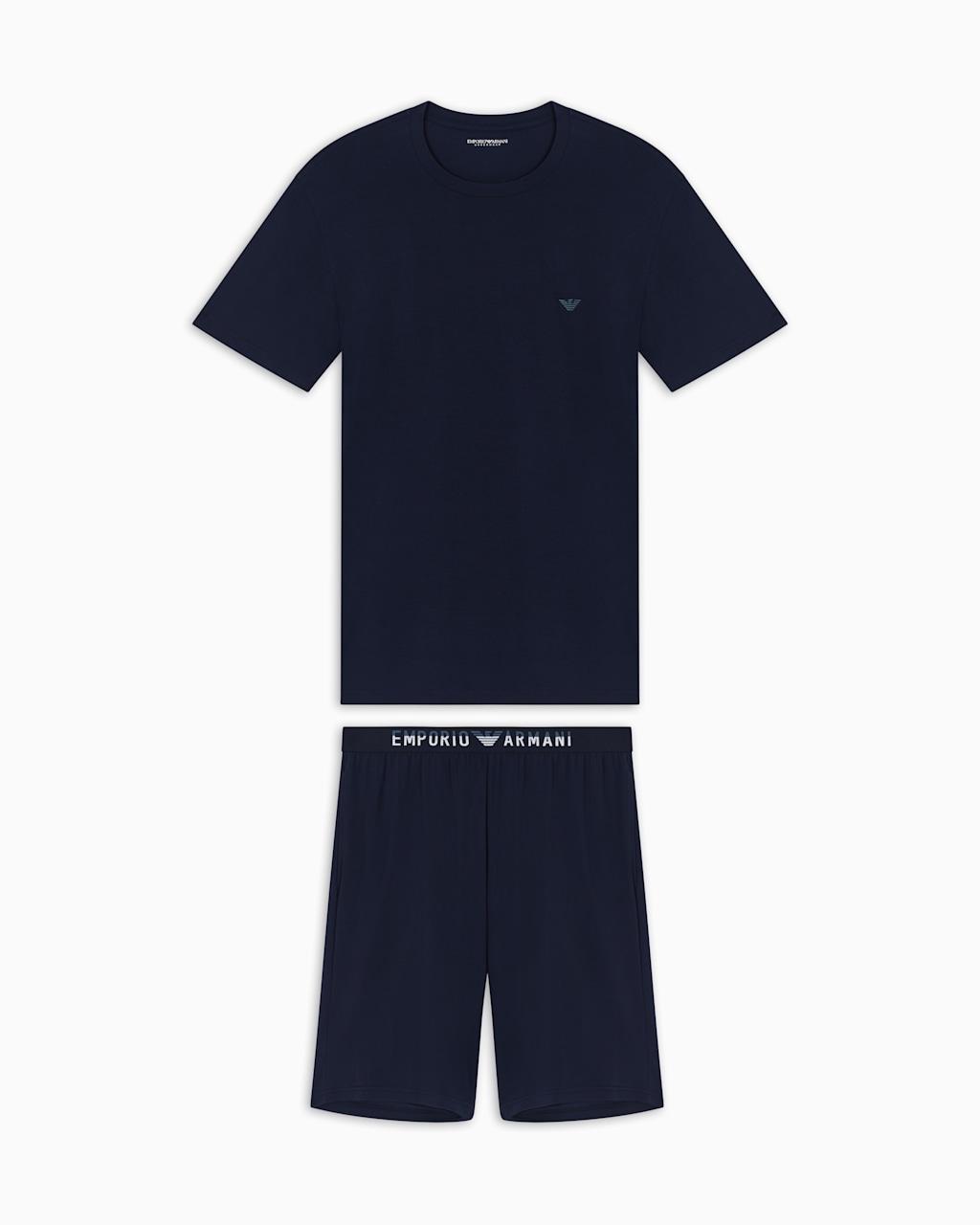 طقم بيجاما شورت برمودا من قماش المودال الناعم alternative product image
