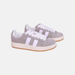 Suede sneakers with white stripes Thumbnail 2