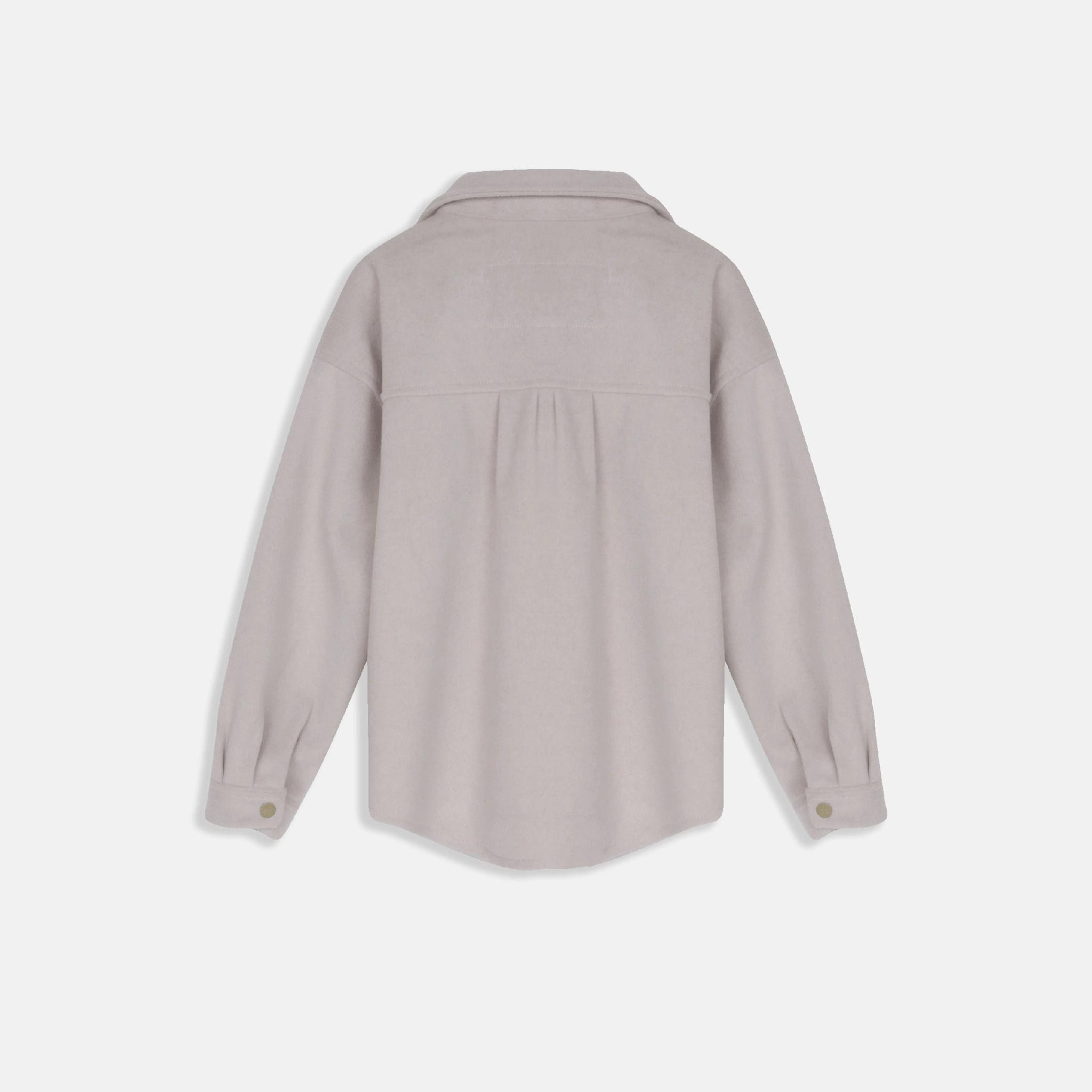 سترة قميص بأزرار للبنات media preview 2