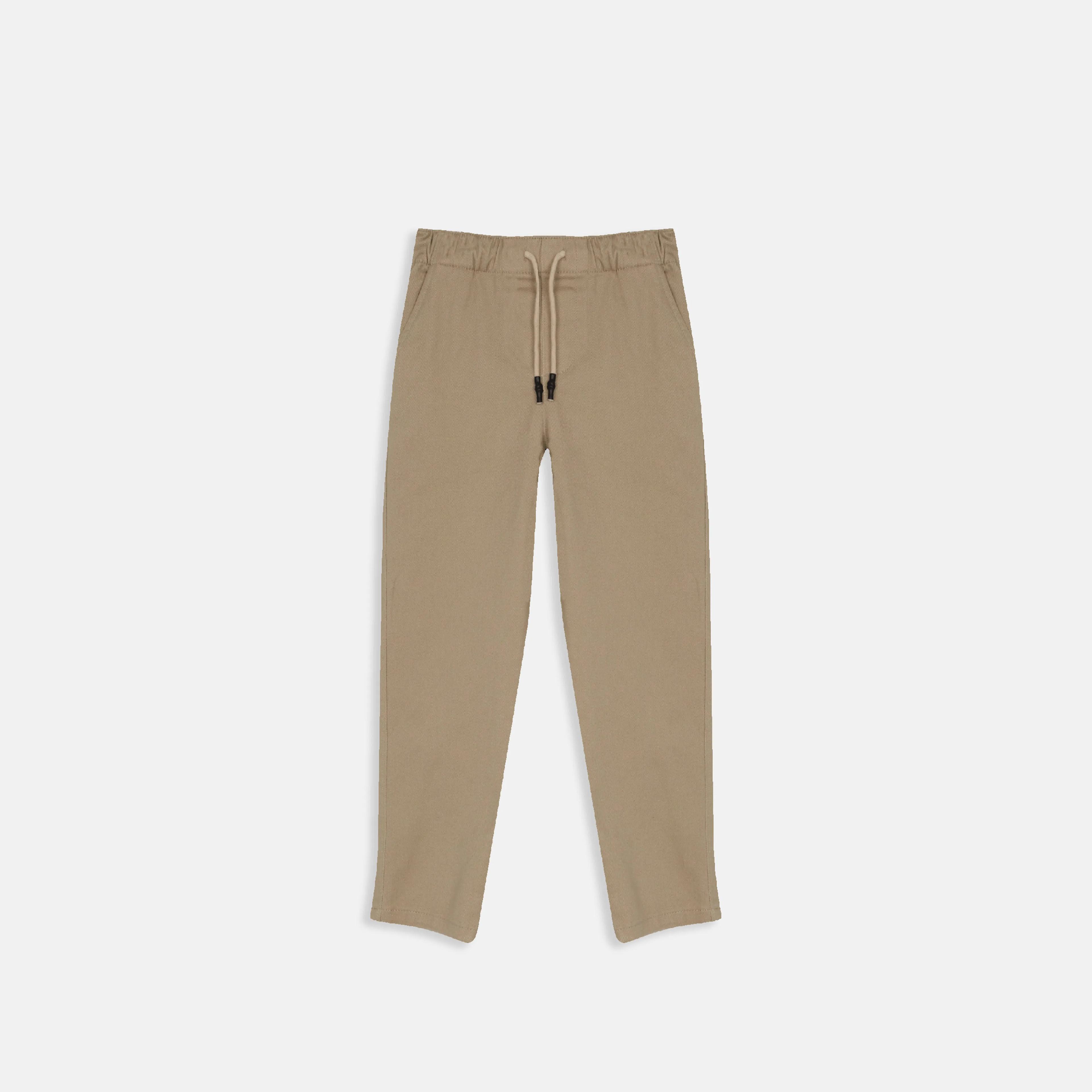 Boys' Cotton-Spandex Chino Trousers Thumbnail 1
