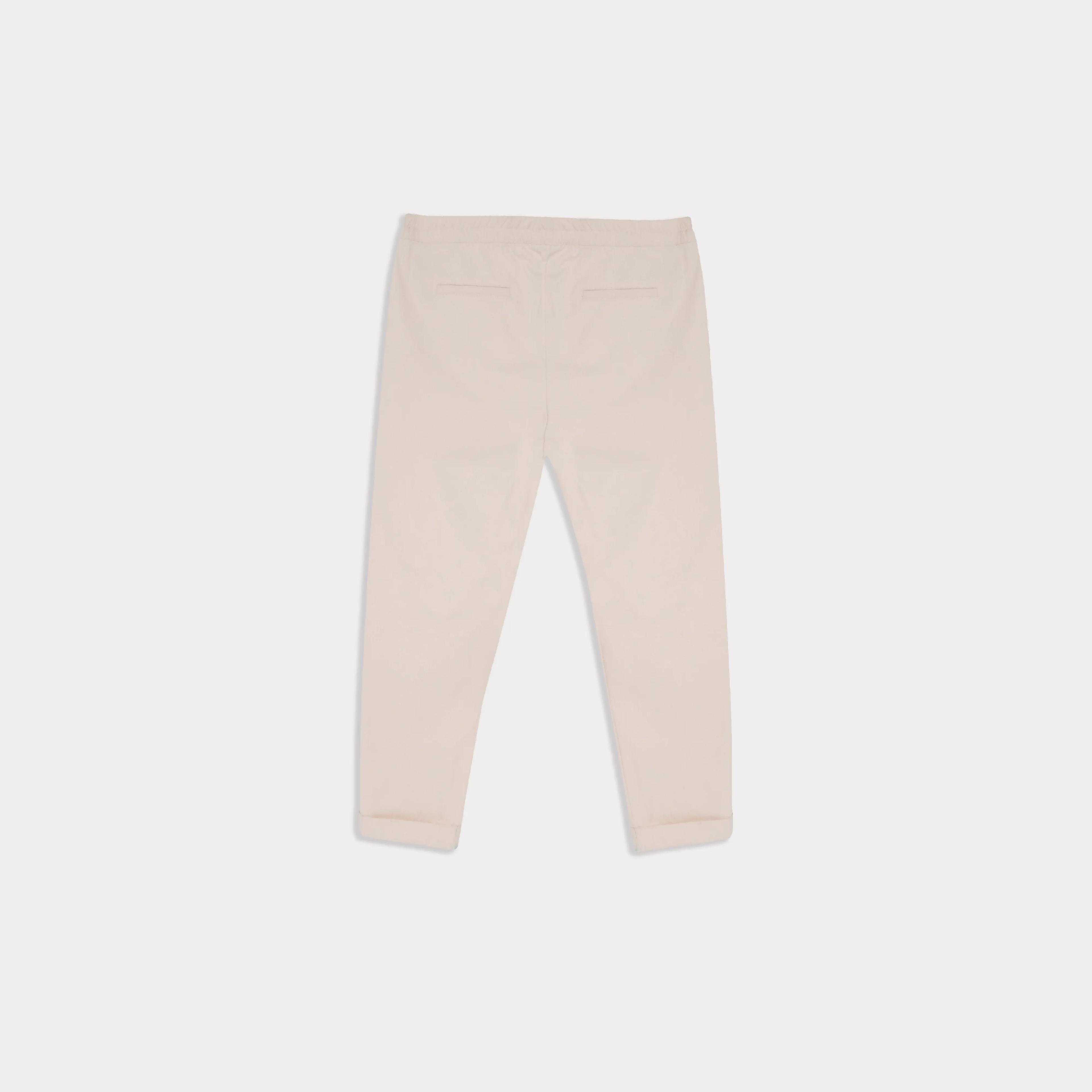 Women's Pleated Polyester Trousers Thumbnail 3