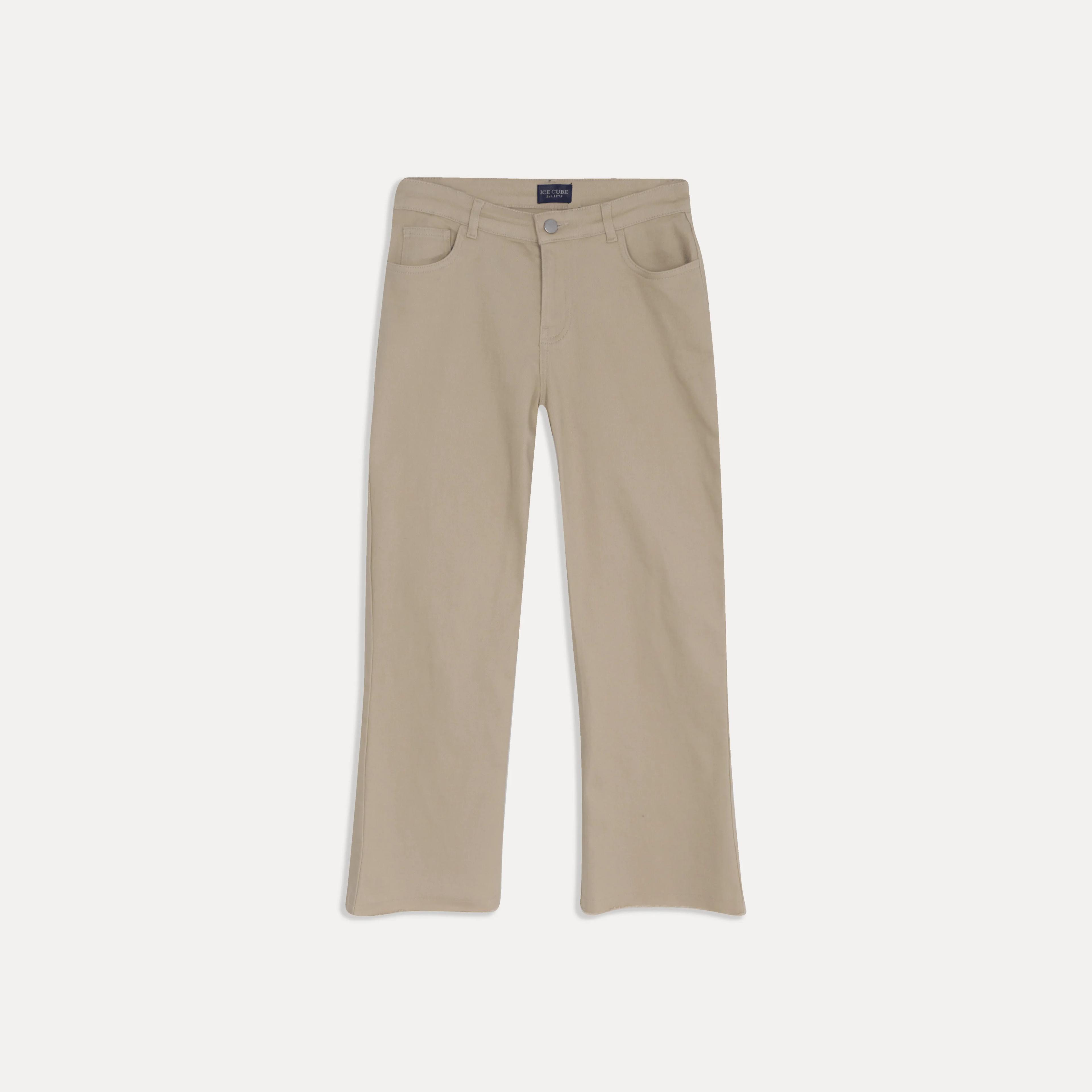 Women's Cotton Spandex Blend Tailored Pants Thumbnail 3