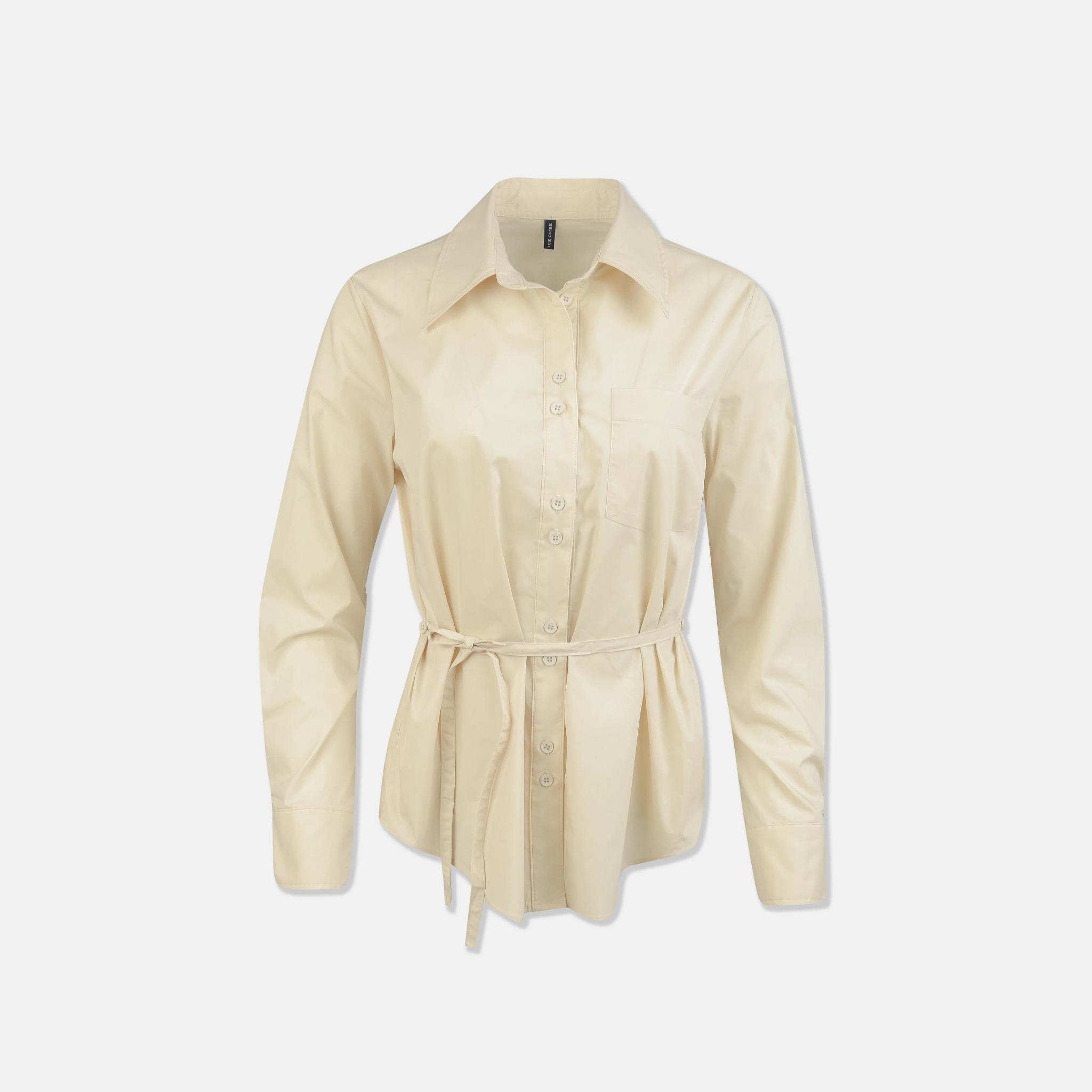 بلوزة نسائية ببلوم برباط على الخصر product image