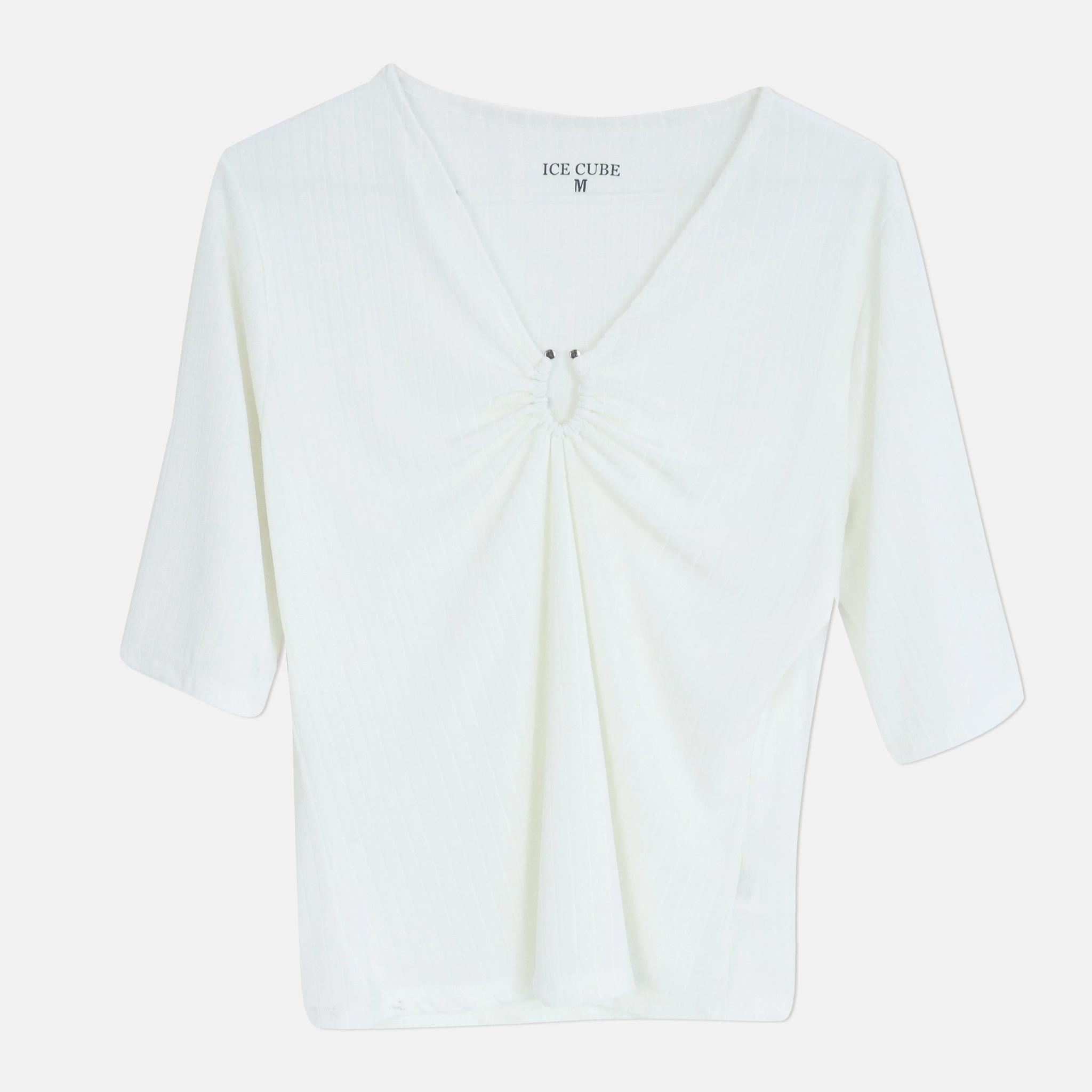 تي شيرت نسائي بأكمام طويلة بقماشة ناعمة product image