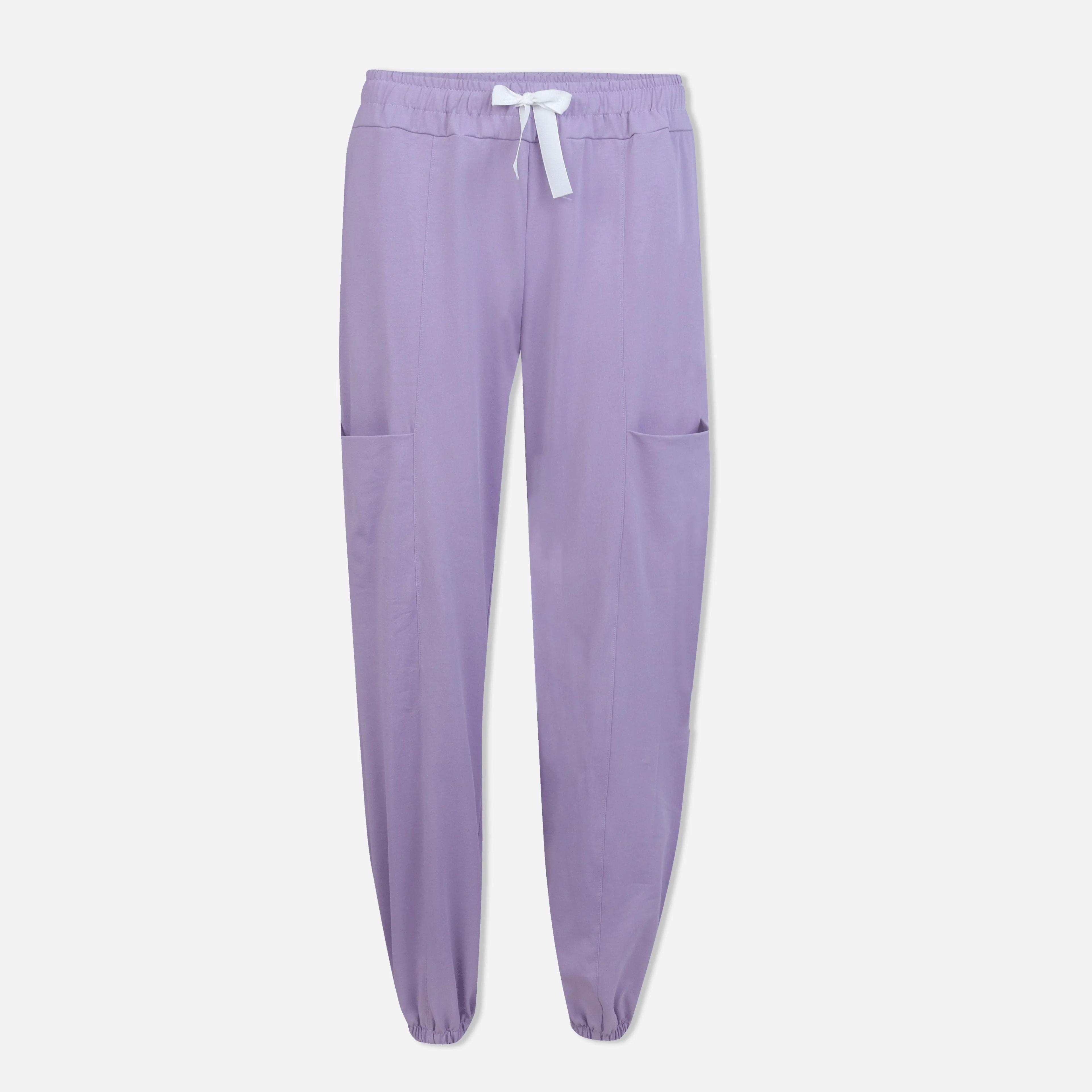 Women's Cotton Blend Drawstring Cargo Joggers" Thumbnail 3