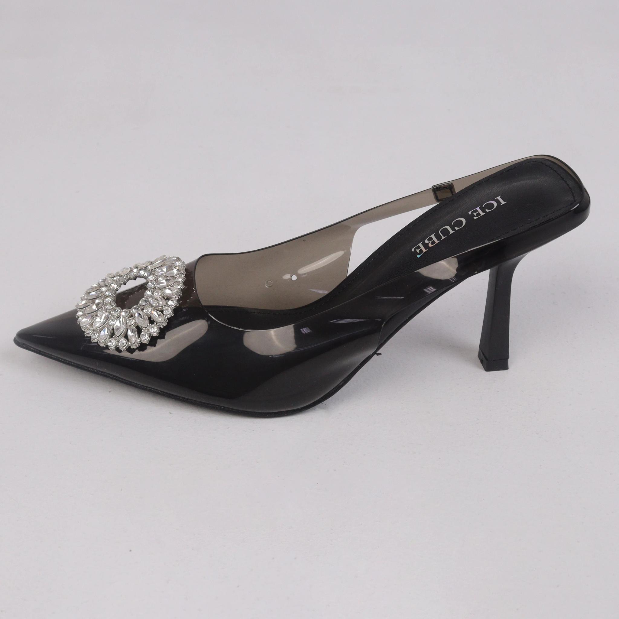 أحذية نسائية بكعب مزين بأحجار الراين product image
