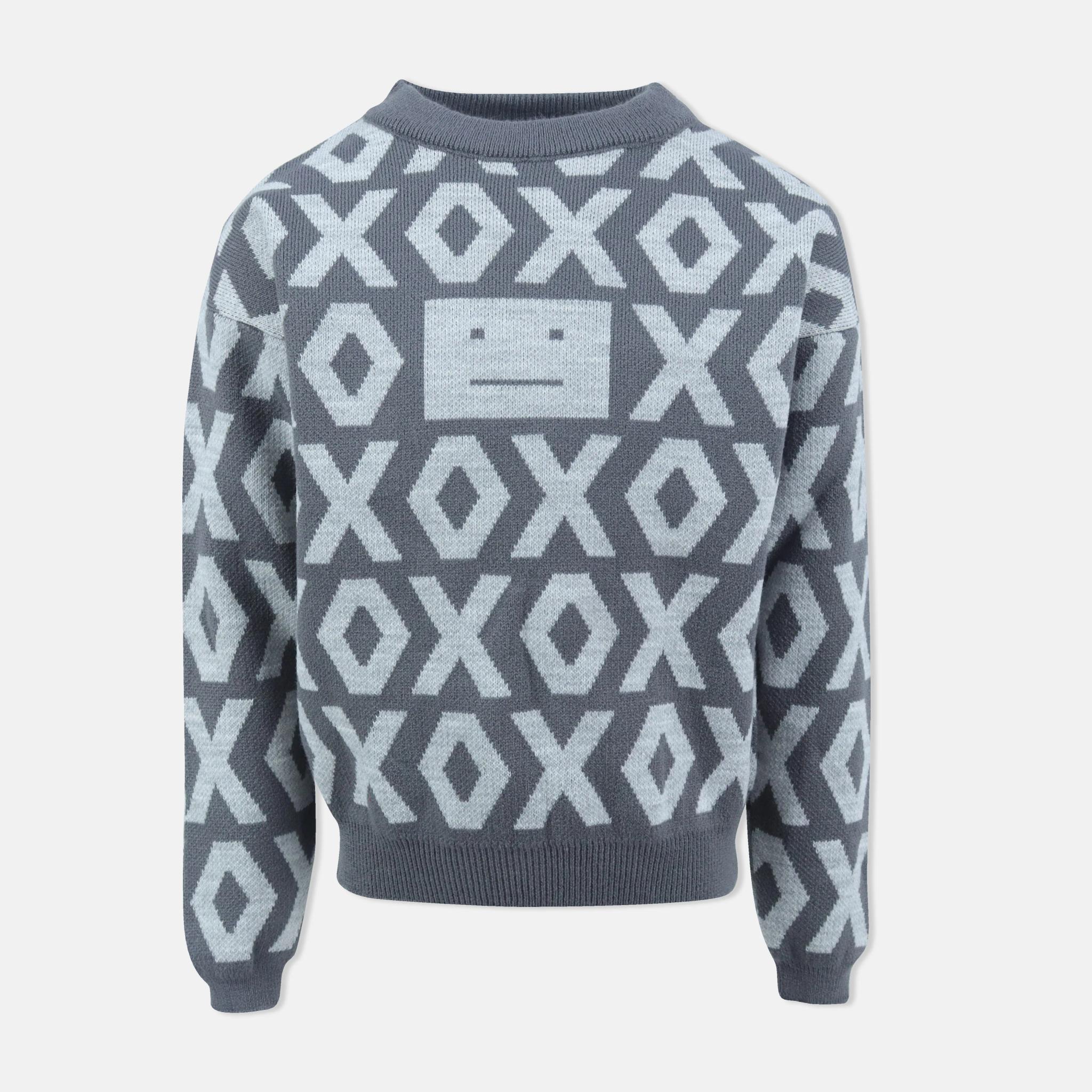 سترة جاكار محبوكة برسومات هندسية للبنات alternative product image