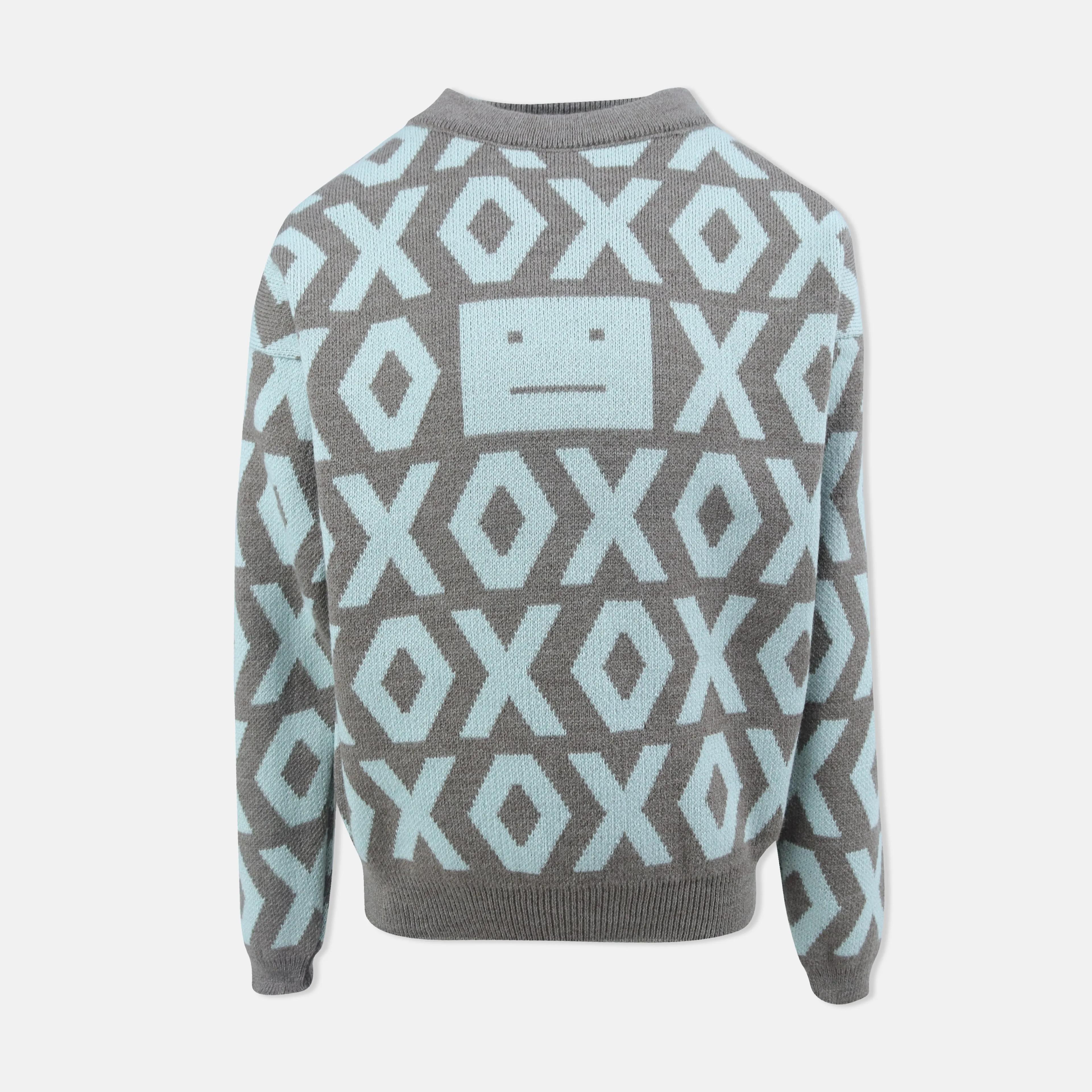 سترة جاكار محبوكة برسومات هندسية للبنات Thumbnail 3