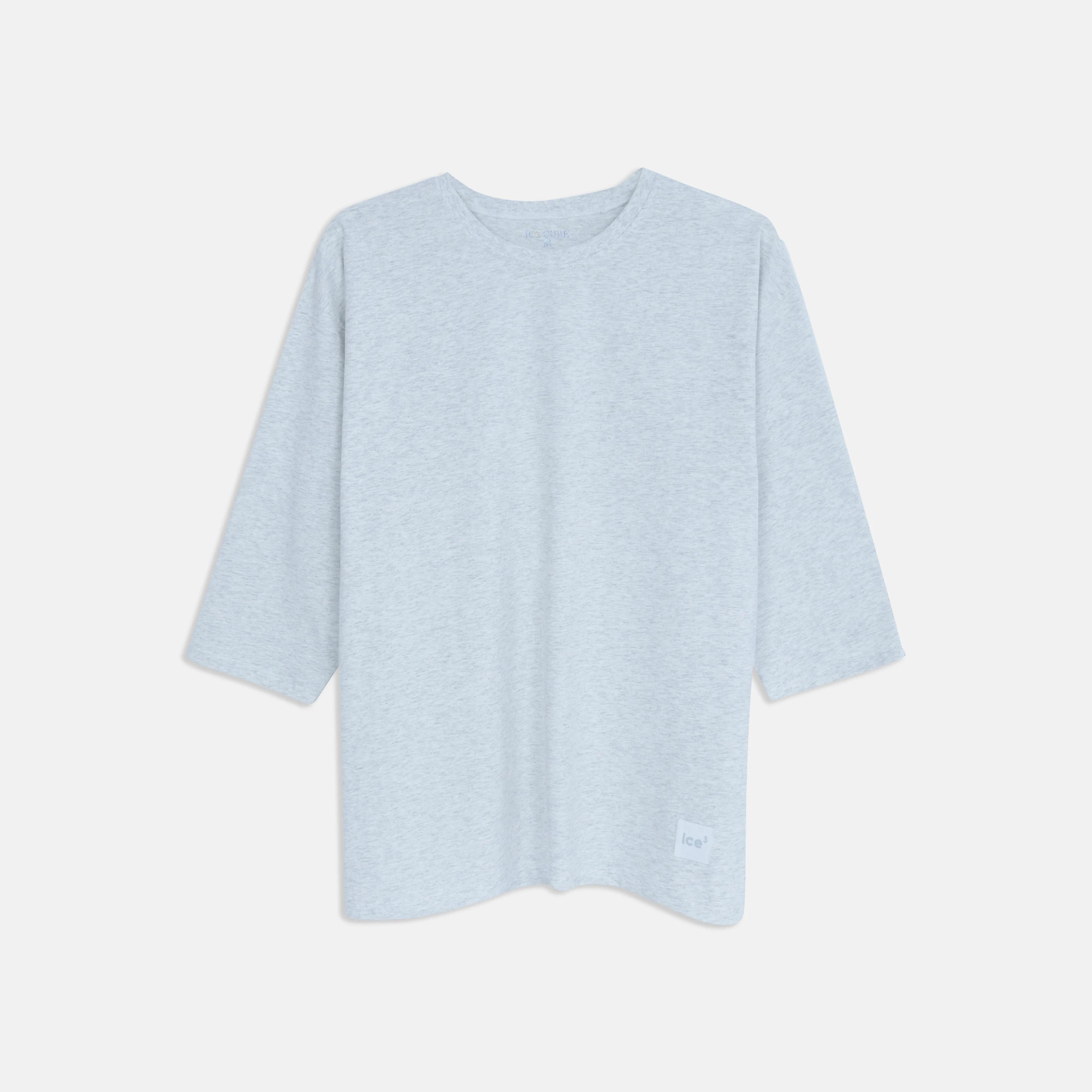 Women's Solid Color Crewneck Tee 3/4 Sleeves Thumbnail 2