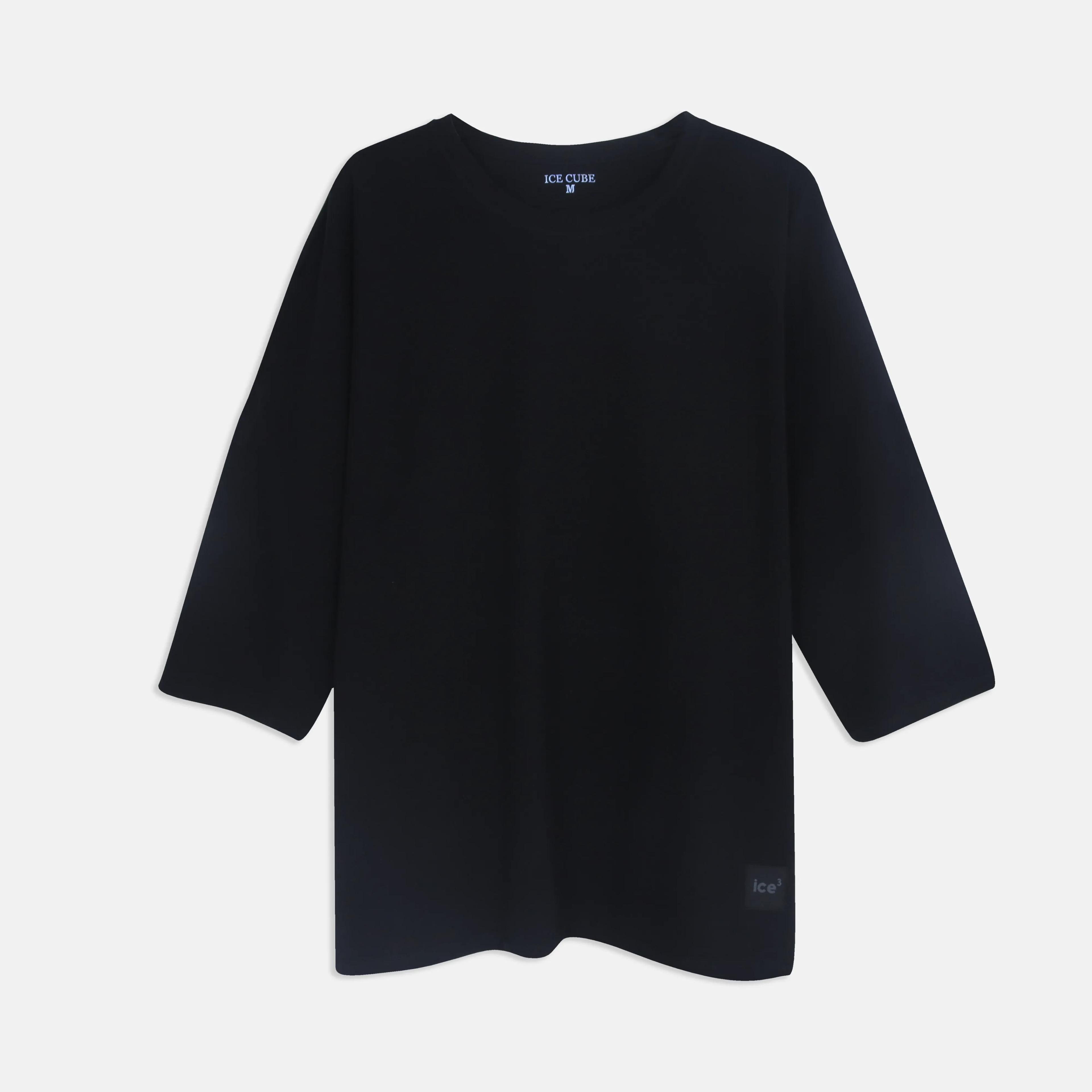 Women's Solid Color Crewneck Tee 3/4 Sleeves Thumbnail 12