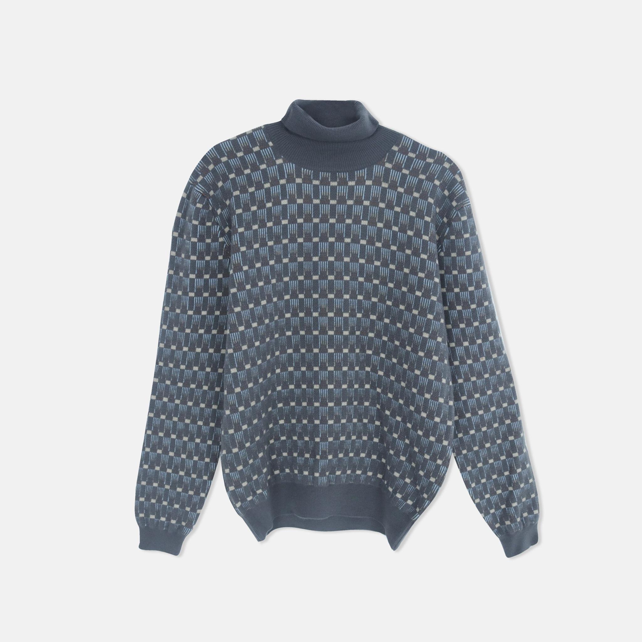 Men's Patterned Turtleneck Sweater product image