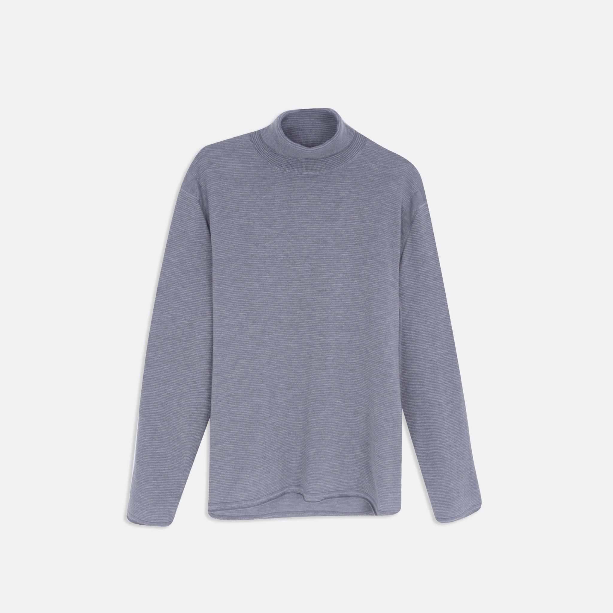 Men's Long Sleeve Wool Blend Mock Neck Sweater product image