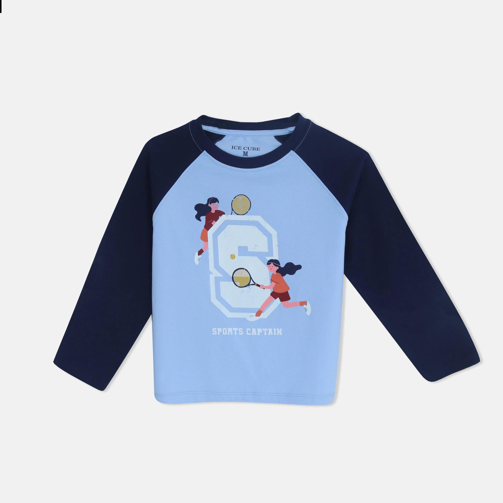 سترة جرافيكية بأكمام طويلة للبنات product image