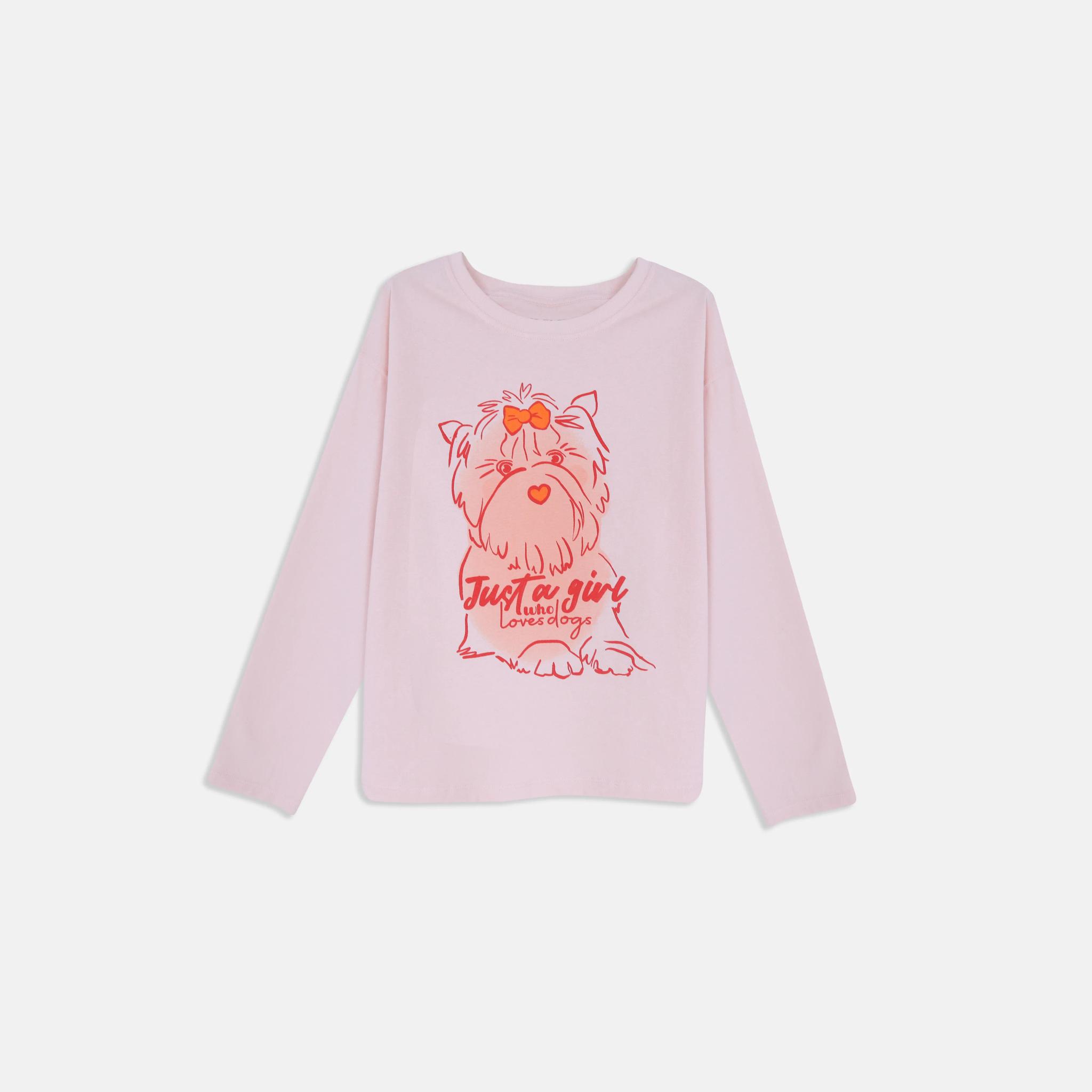 تي شيرت جيرسي قطني كاجوال للبنات alternative product image