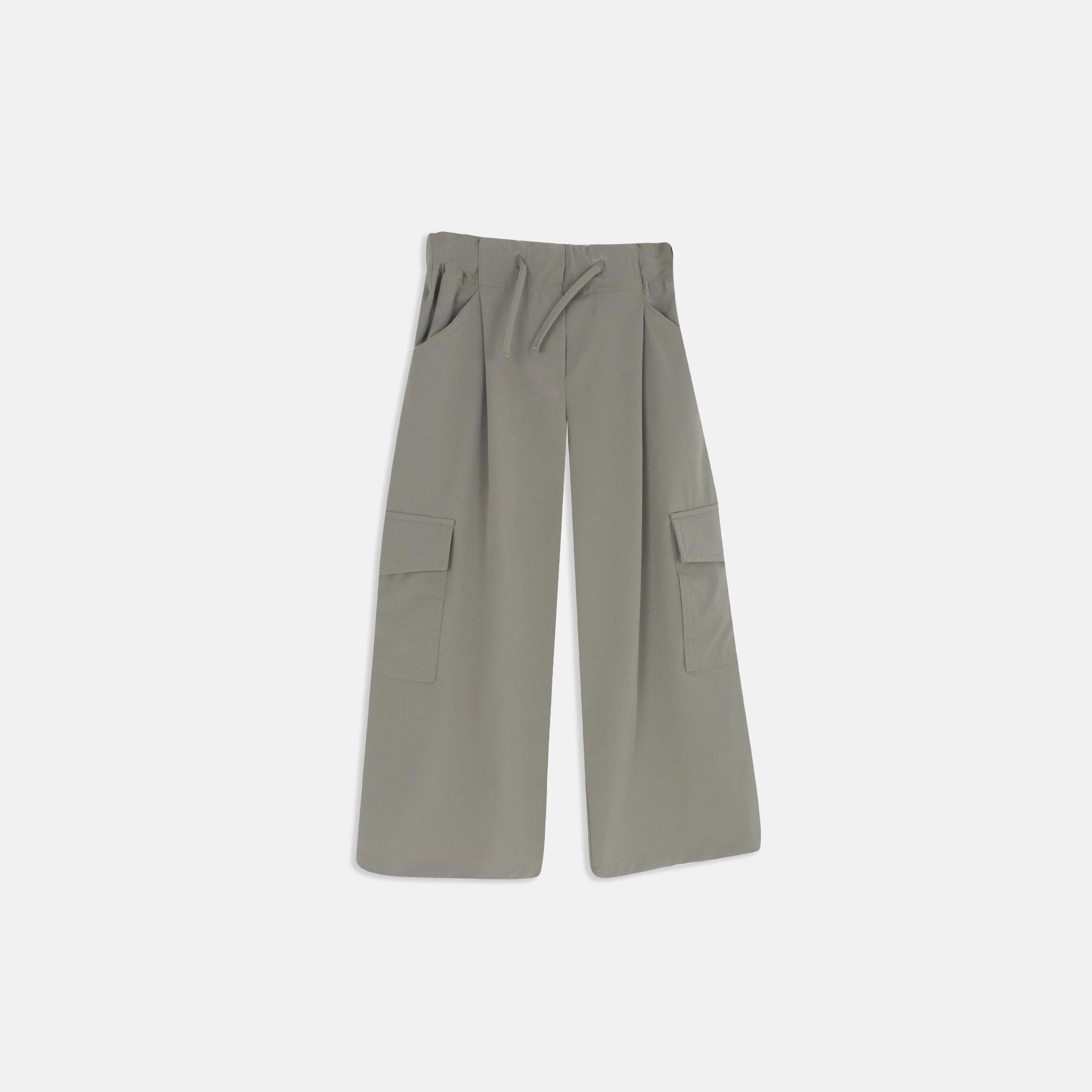 بنطلون رياضي مطاطي من مزيج القطن للبنات product image