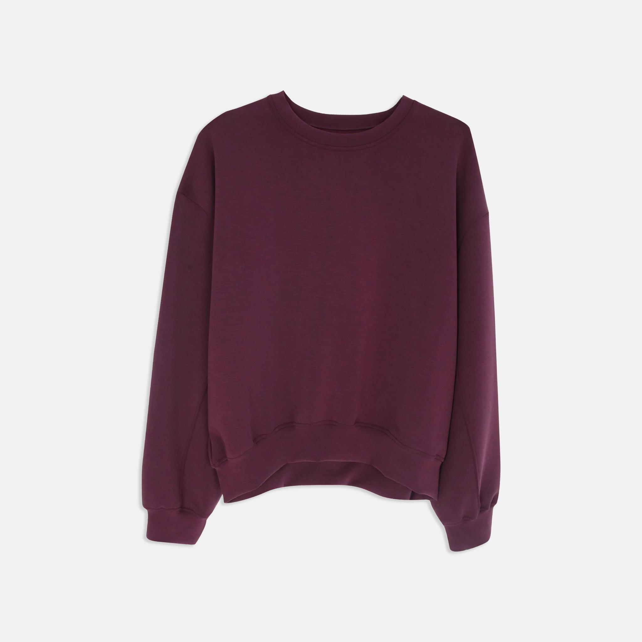 بلوزة نسائية محبوكة من المودال المطاطي بأكمام طويلة product image