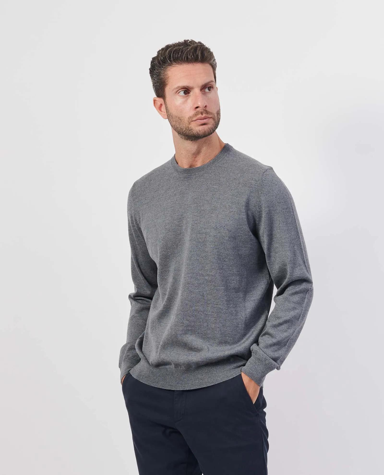 Boss Long Sleeve Wool Sweater product image