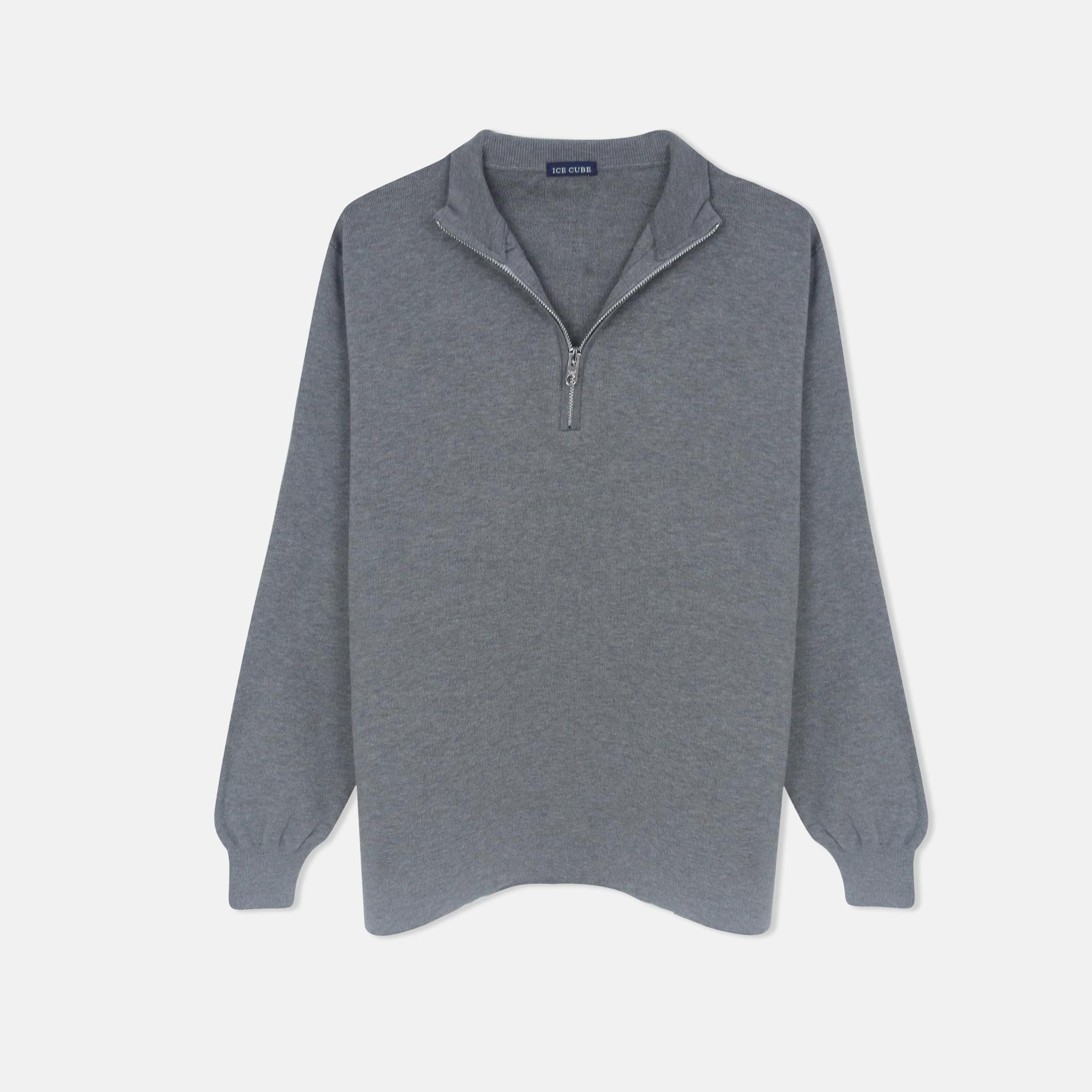 بلوفر رجالي محبوك بنصف سحاب product image