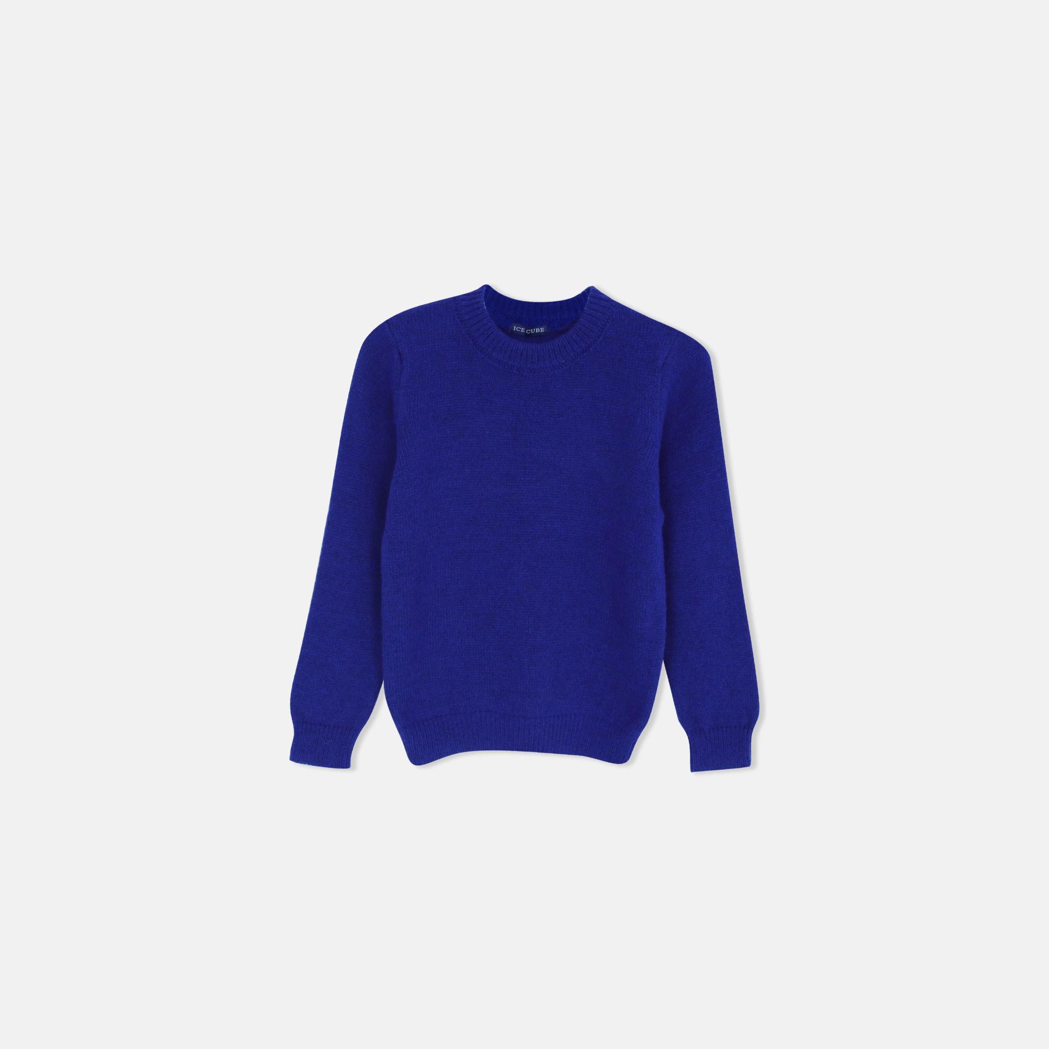 Comfortable wool sweater for boys with a round neck product image