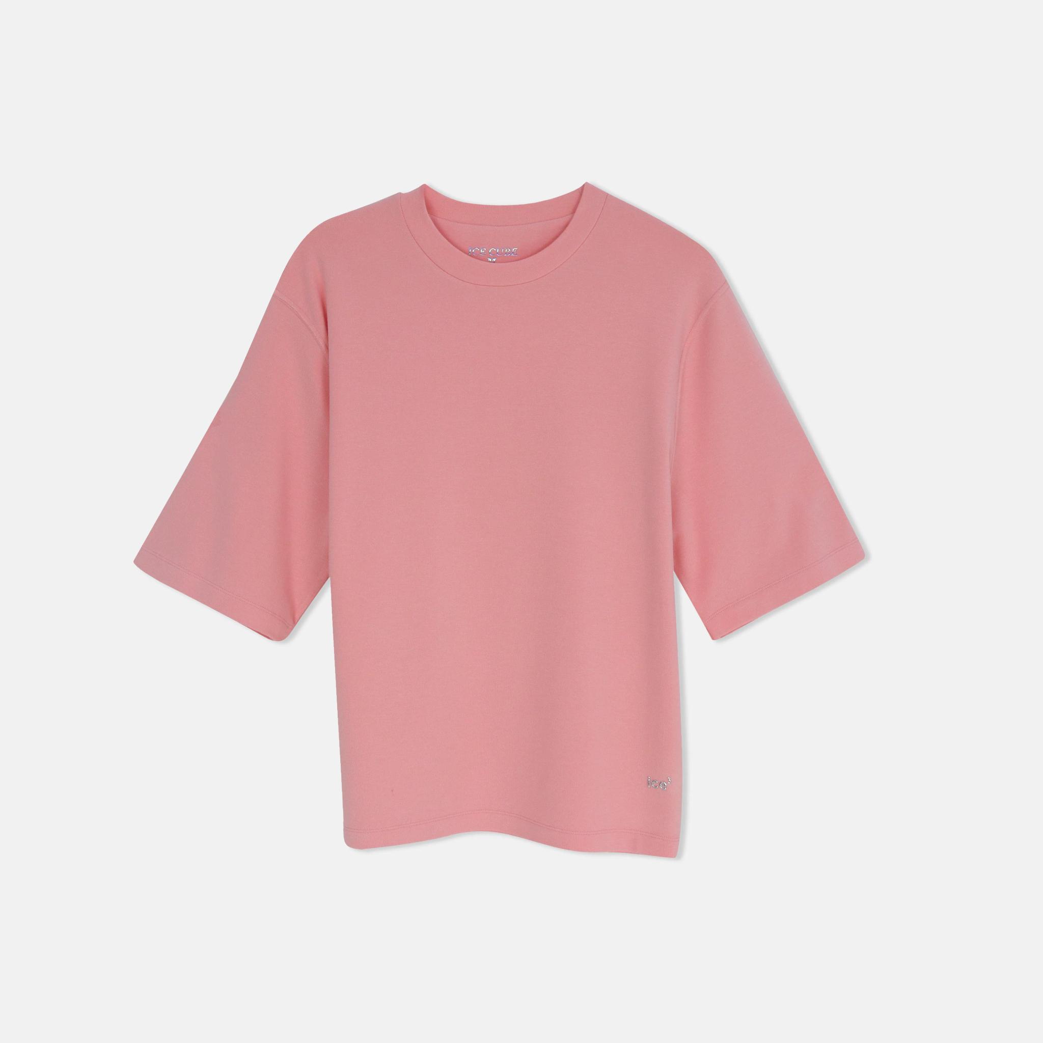 تيشيرت قطني نسائي بقصة مريحة وأكتاف منسدلة product image