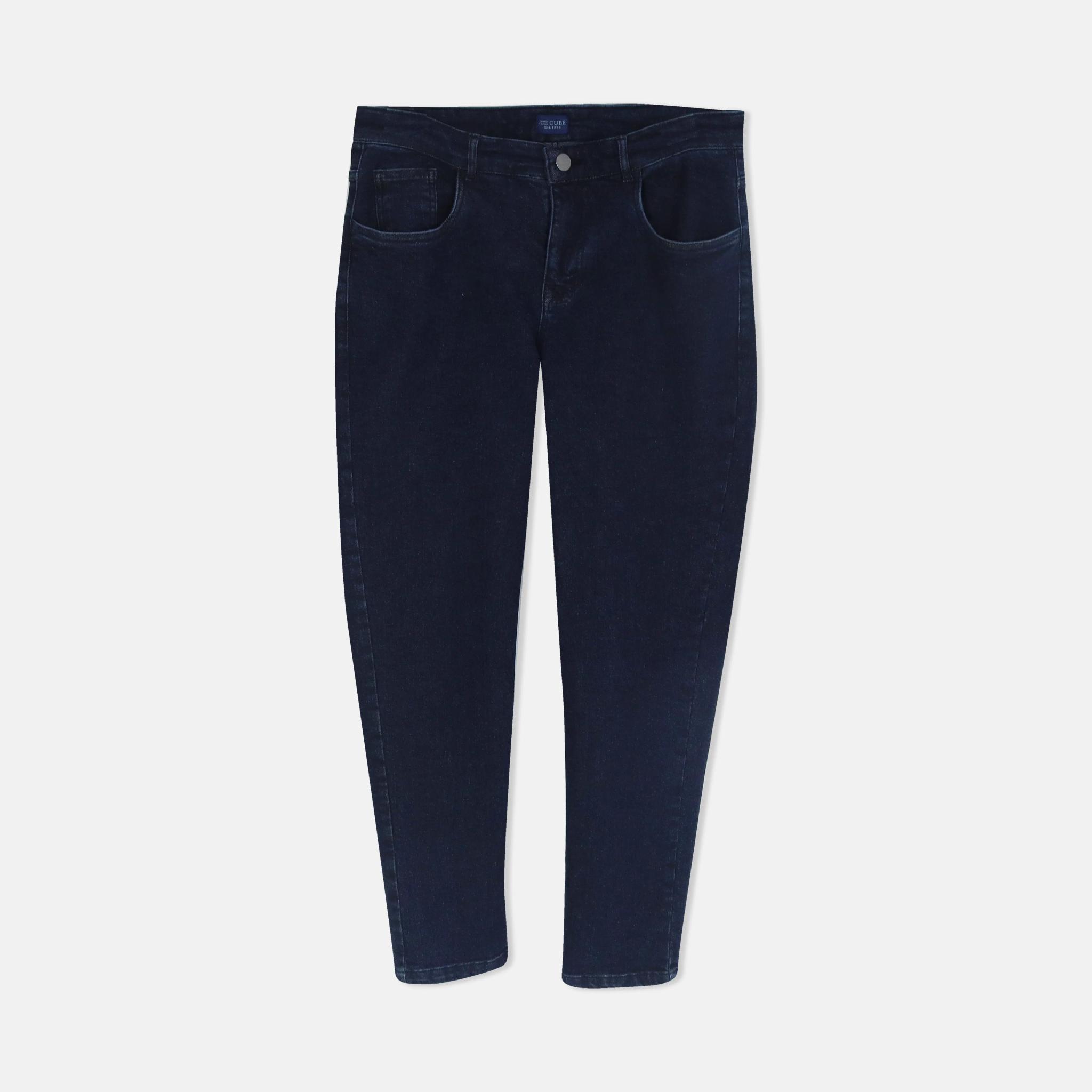 بنطلون جينز رجالي ضيق باللون النيلي الداكن product image