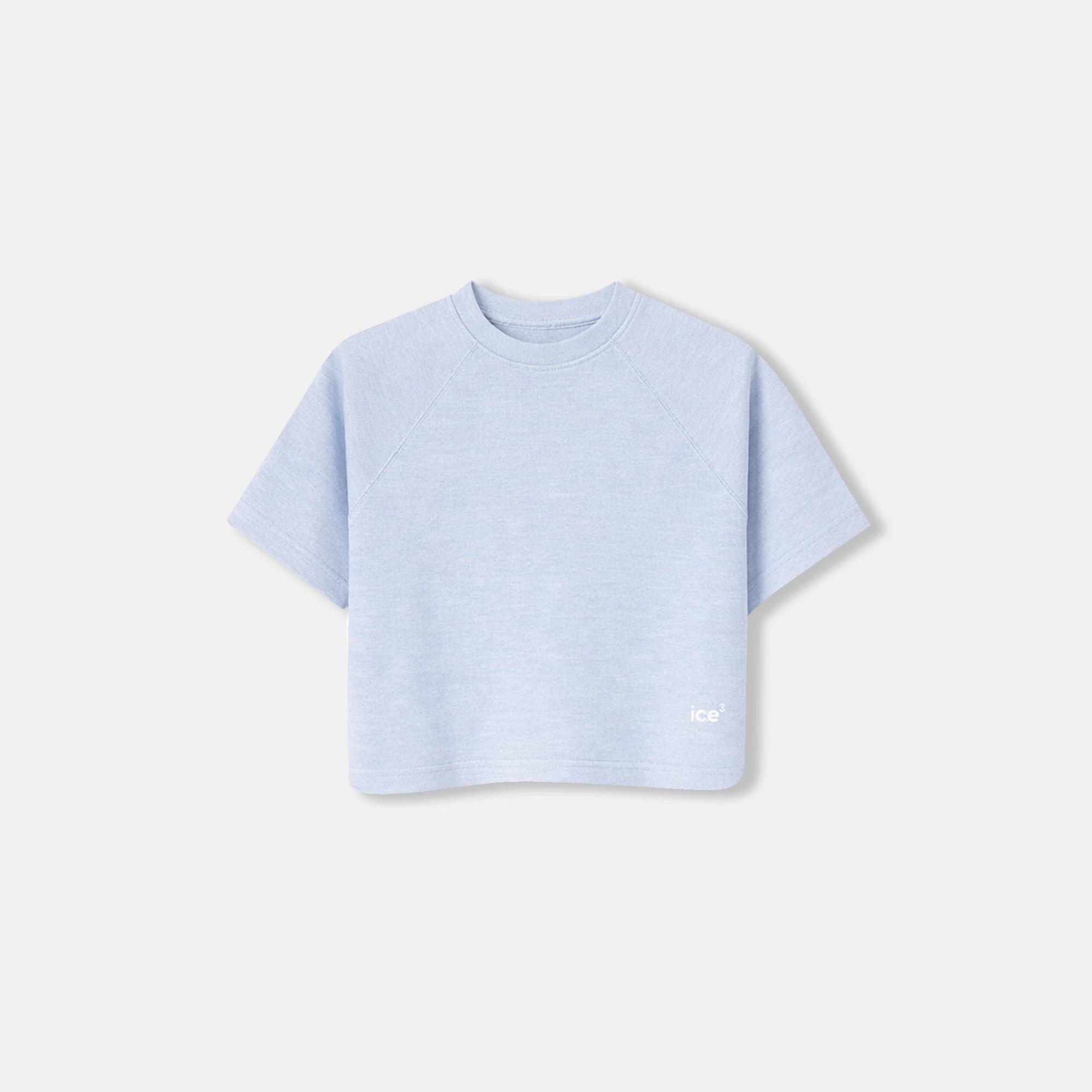 تيشيرت قطني مربع الشكل بأكمام راجلان للبنات product image