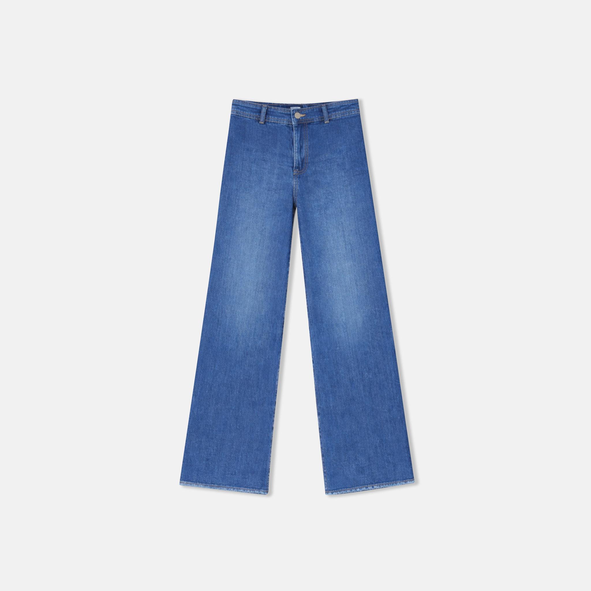 Women's wide-leg high-waisted jeans product image