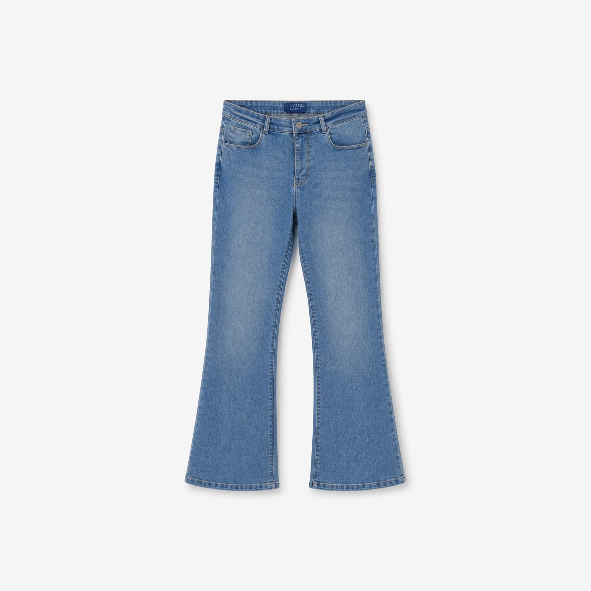 بنطلون جينز نسائي واسع الساق product image