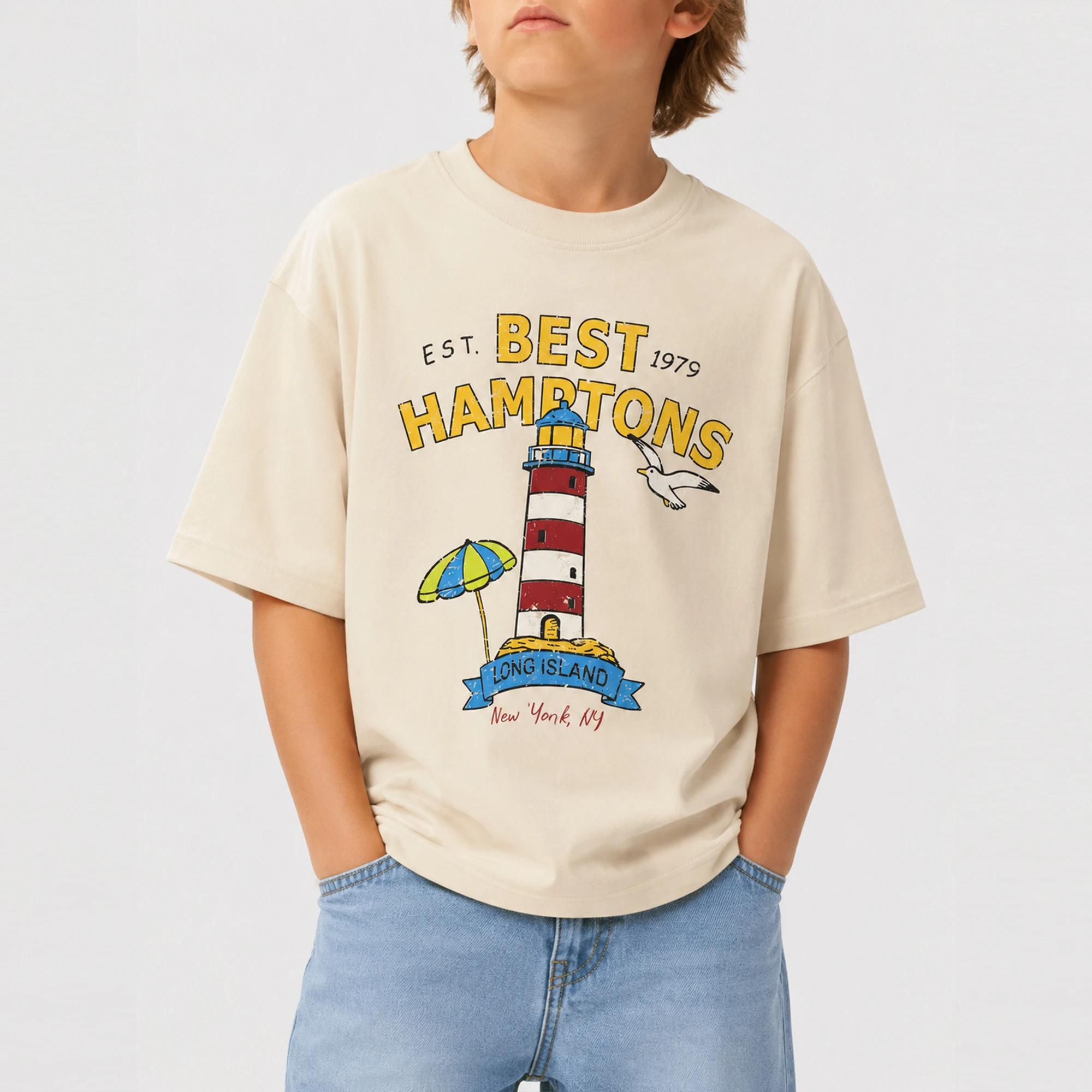 Printed cotton short-sleeved t-shirt for boys product image