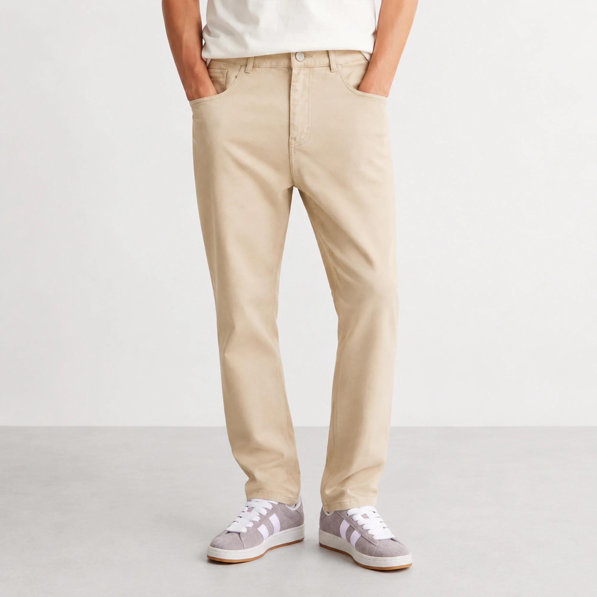 Men's Slim Fit Linen-Cotton Stretch Pants product image