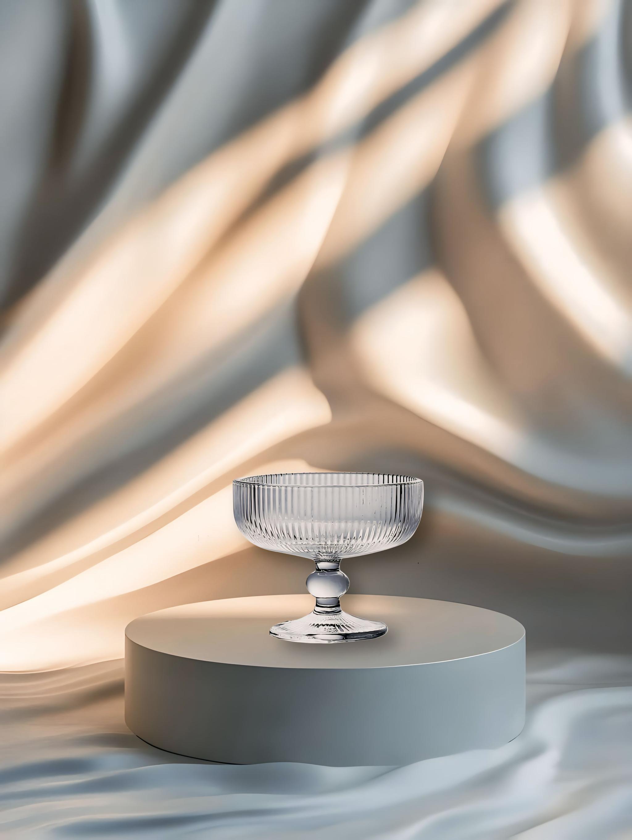 Solid Color Glass Ice-Cream Cups alternative product image