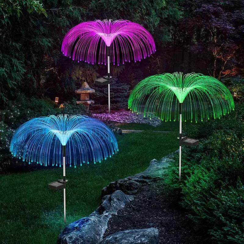 Set of  2 Solar Flower Stick Light  product image