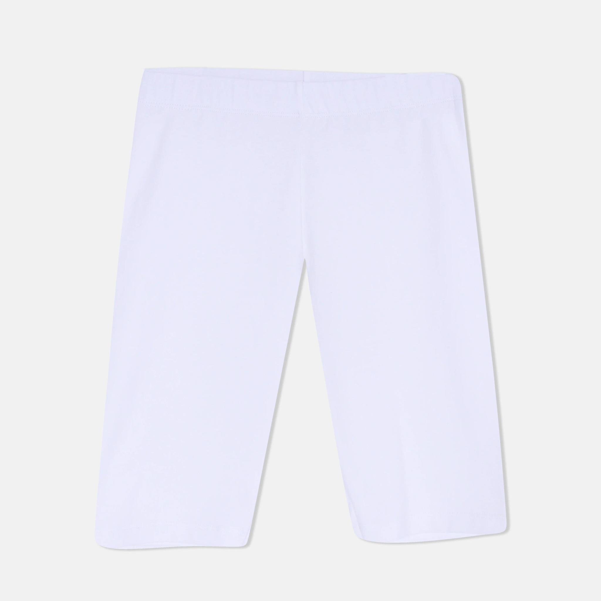 Girls' Plain Cotton Capris media preview 1