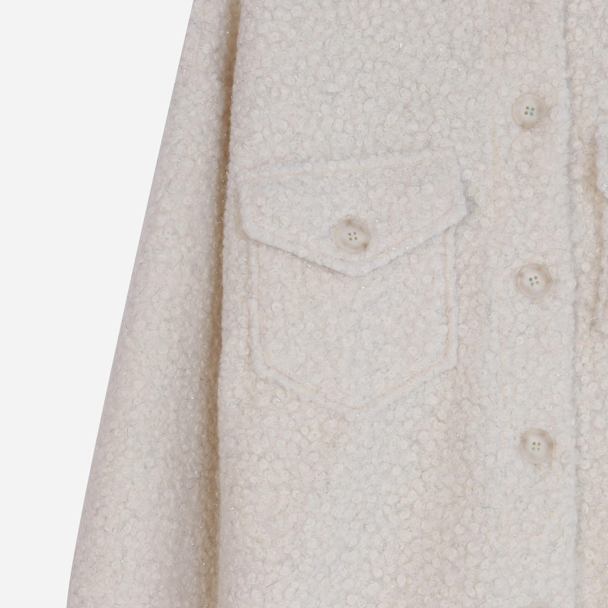 Bouclé Button-Up Jacket for Women media preview 2