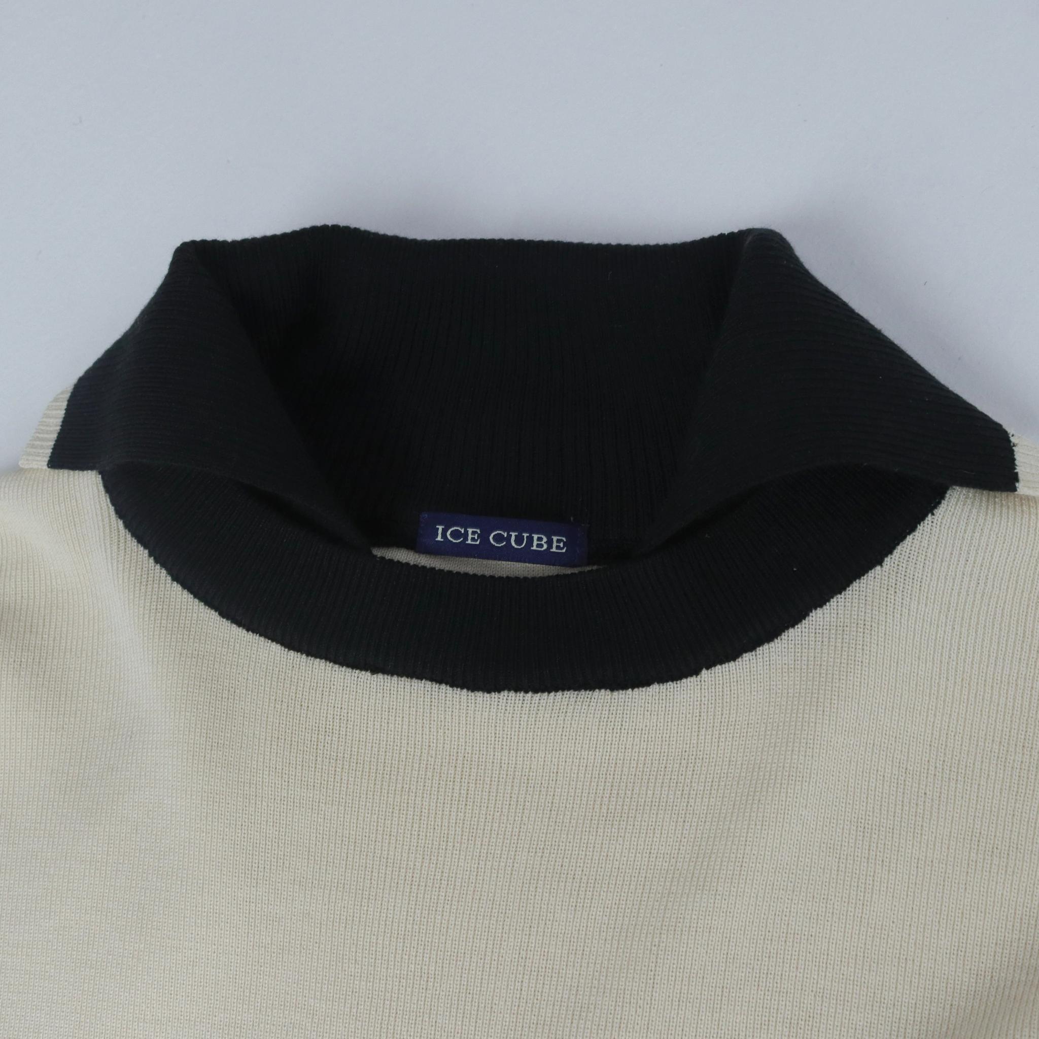 سترة بياقة عالية وياقة متباينة media preview 2