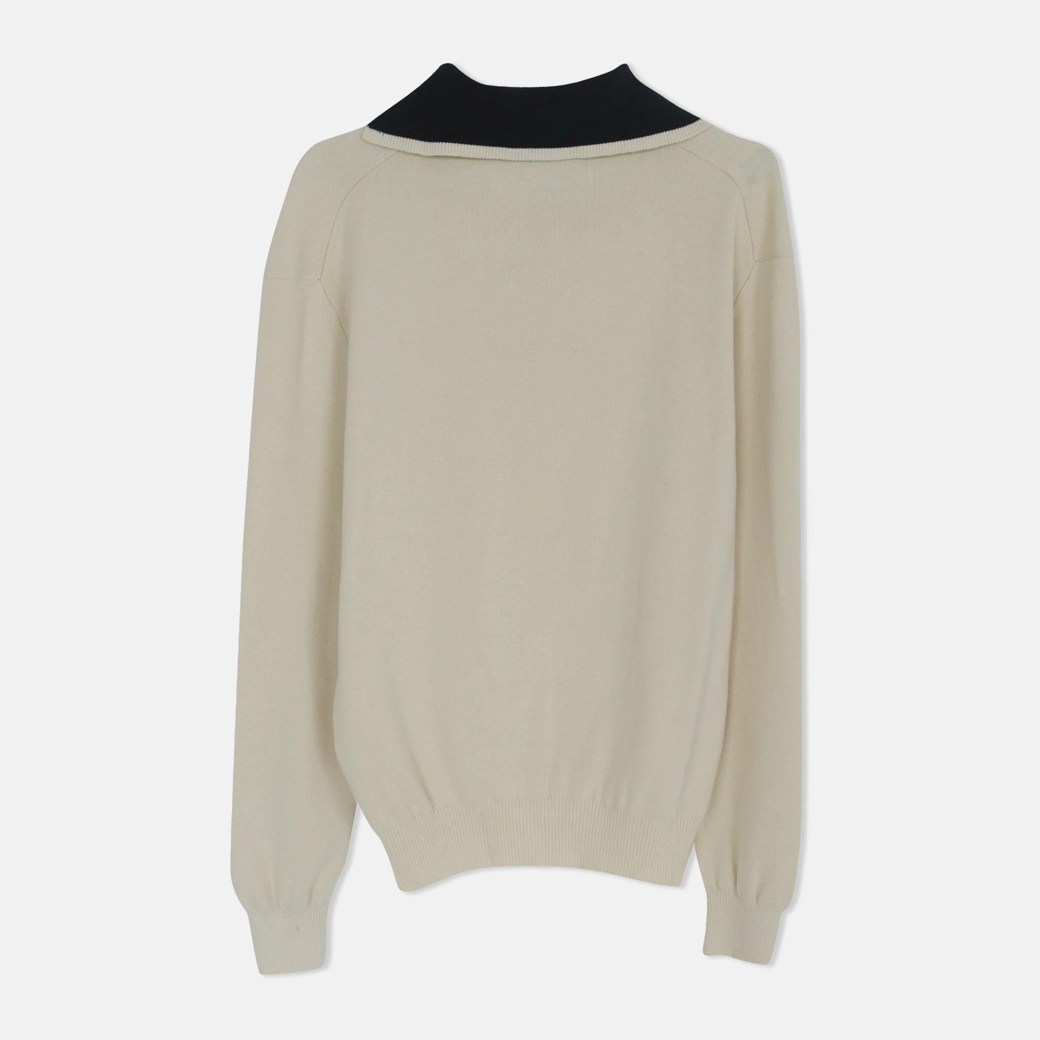 سترة بياقة عالية وياقة متباينة media preview 3