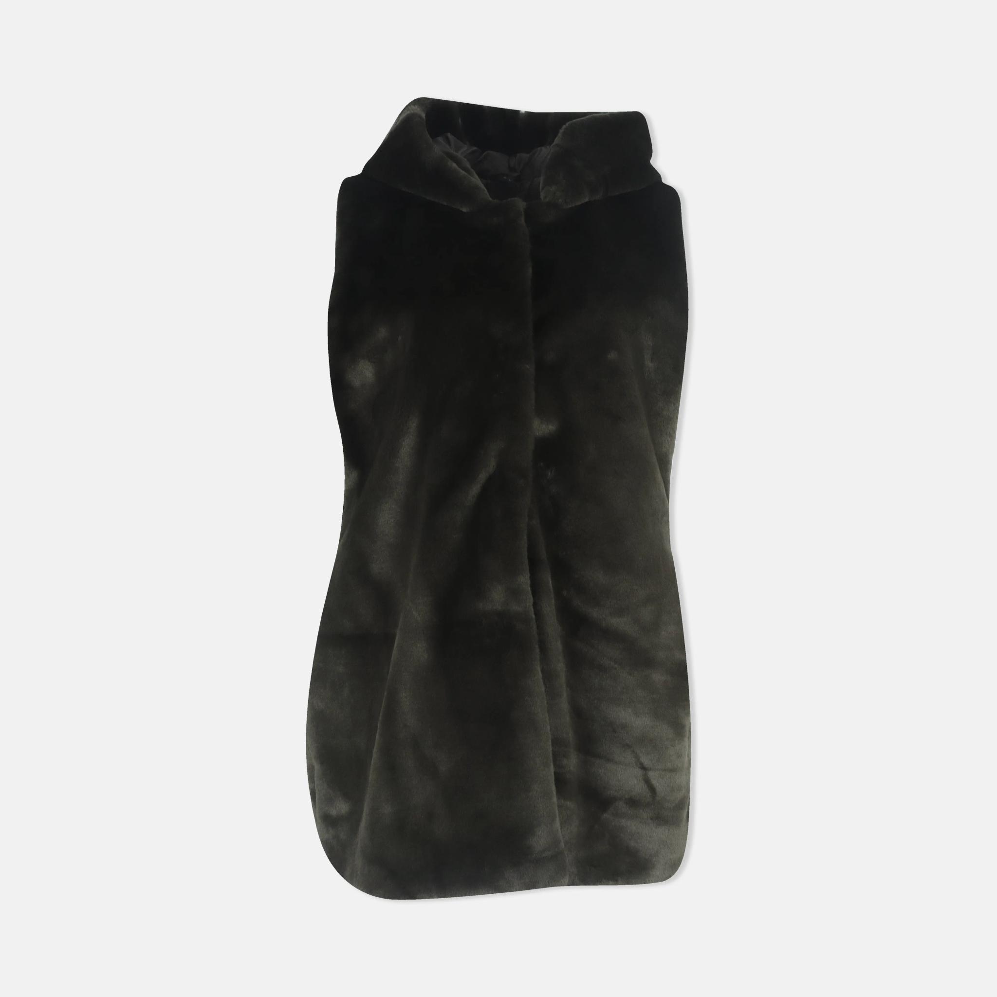 سترة نسائية بدون أكمام مزودة بغطاء رأس - مصنوعة من نسيج ناعم ومريح alternative product image