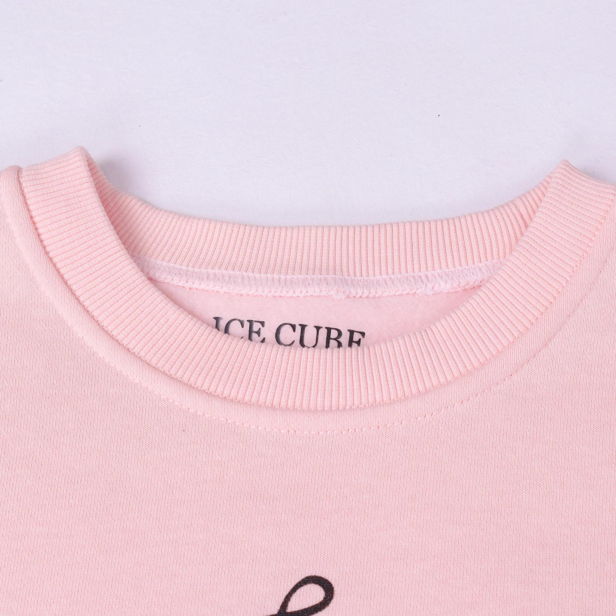 سترة من مزيج القطن باللون الوردي "إصدار لطيف" مع تفاصيل فيونكة media preview 2