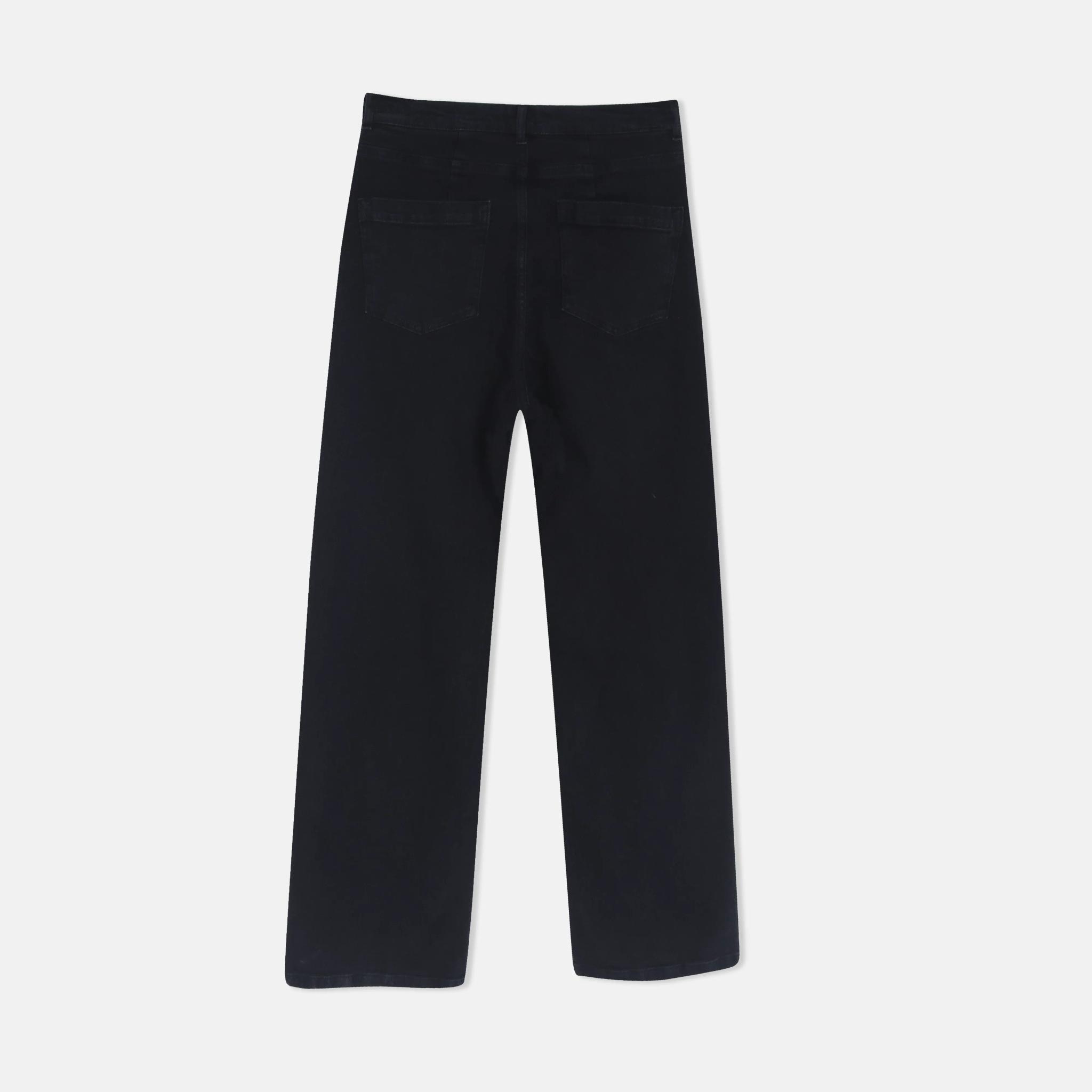 Women's High-Waisted Wide-Leg Denim media preview 3