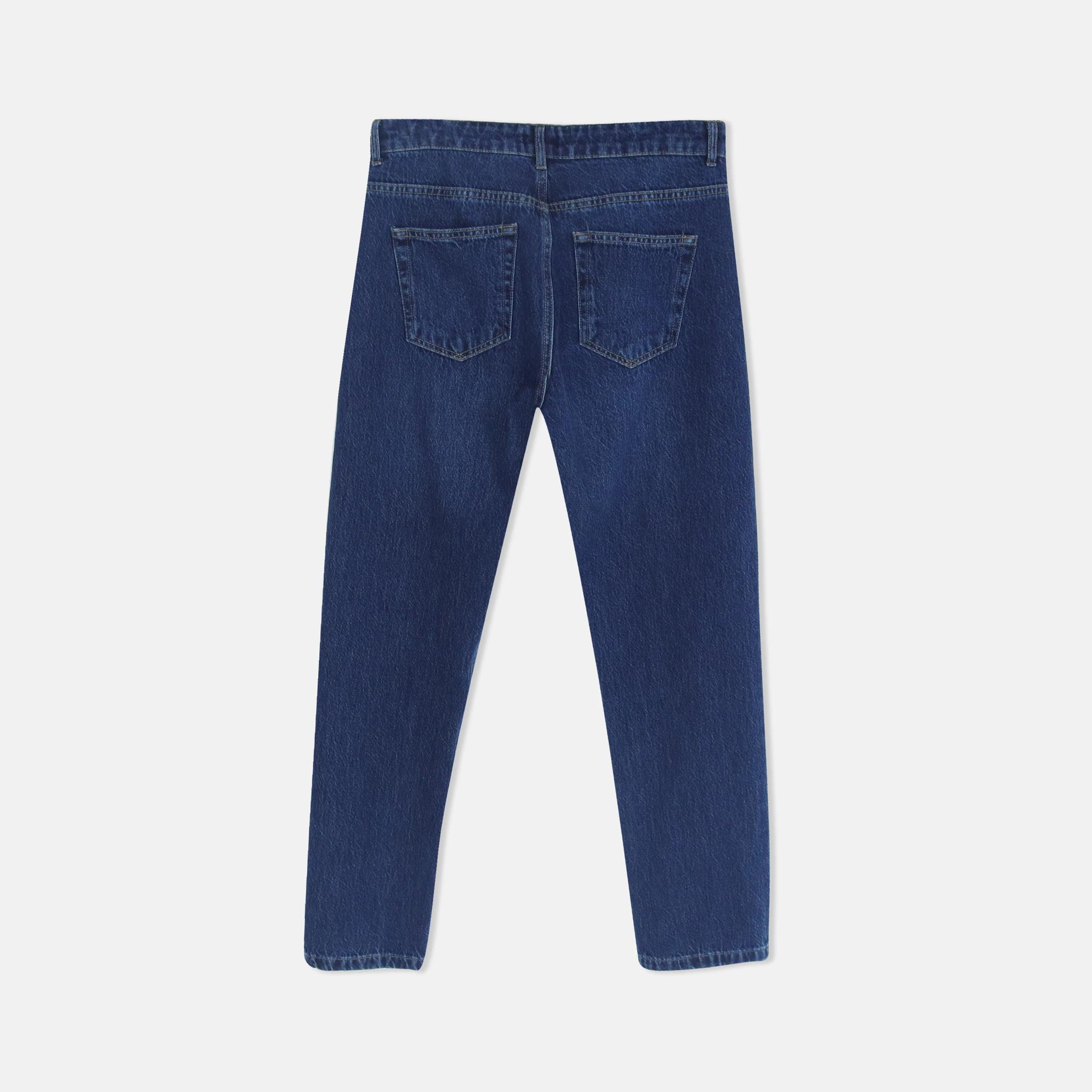 Classic Blue Denim Men's Jeans - All Cotton media preview 3