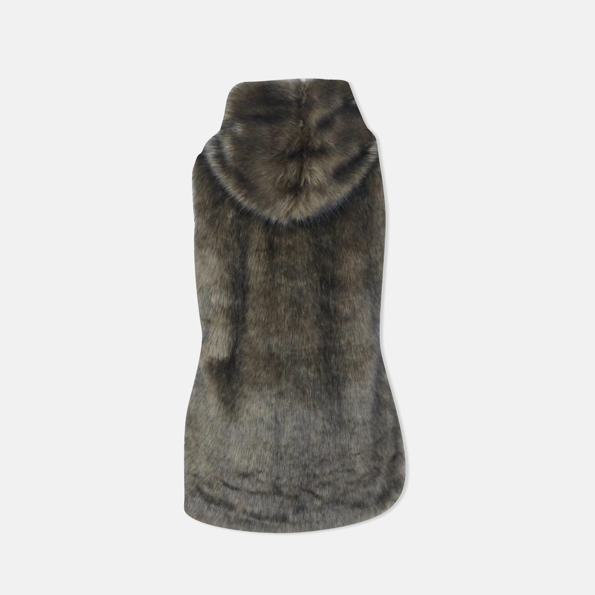 Plush Faux Fur Sleeveless Jacket media preview 3