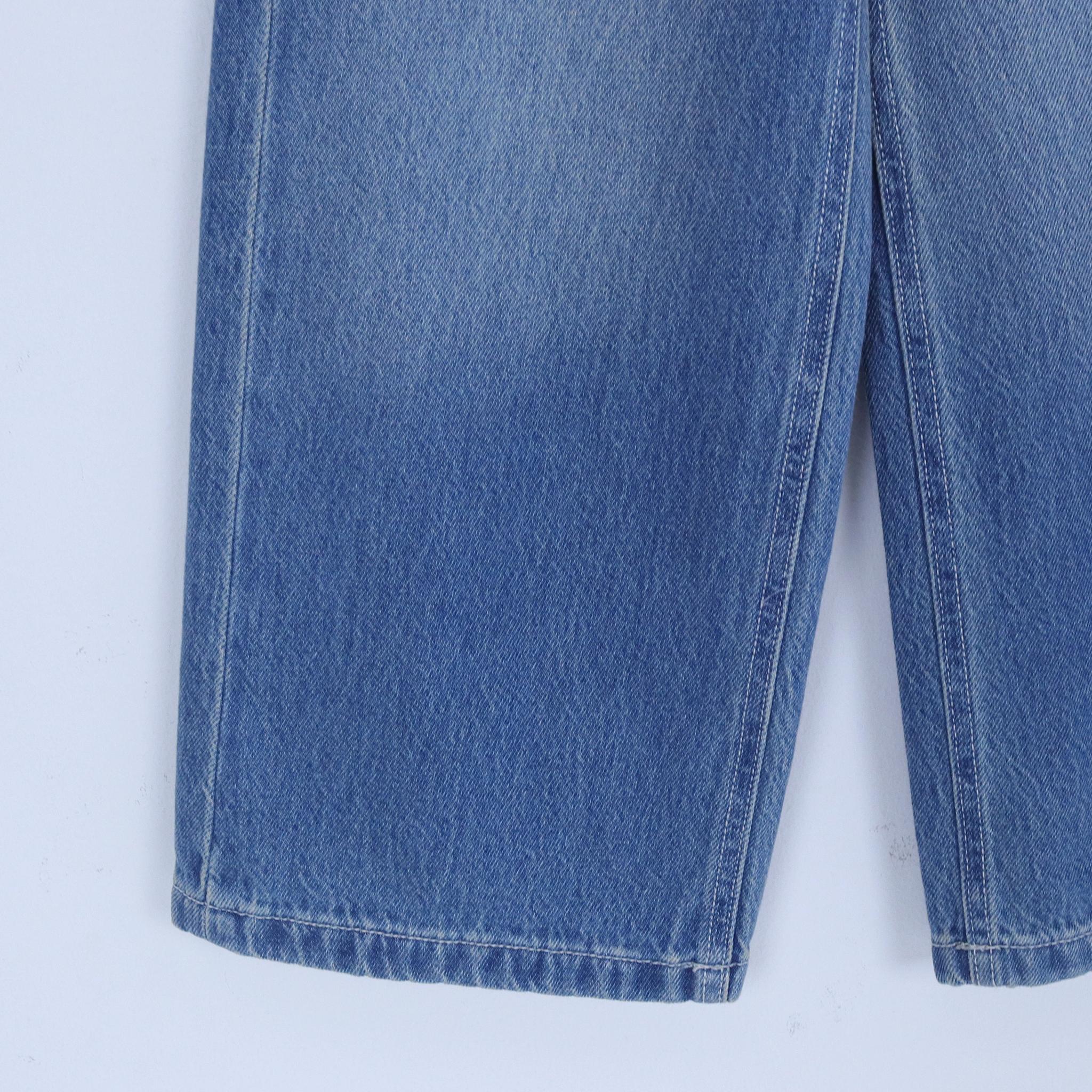 Girls' High-Waisted Wide-Leg Jeans media preview 3