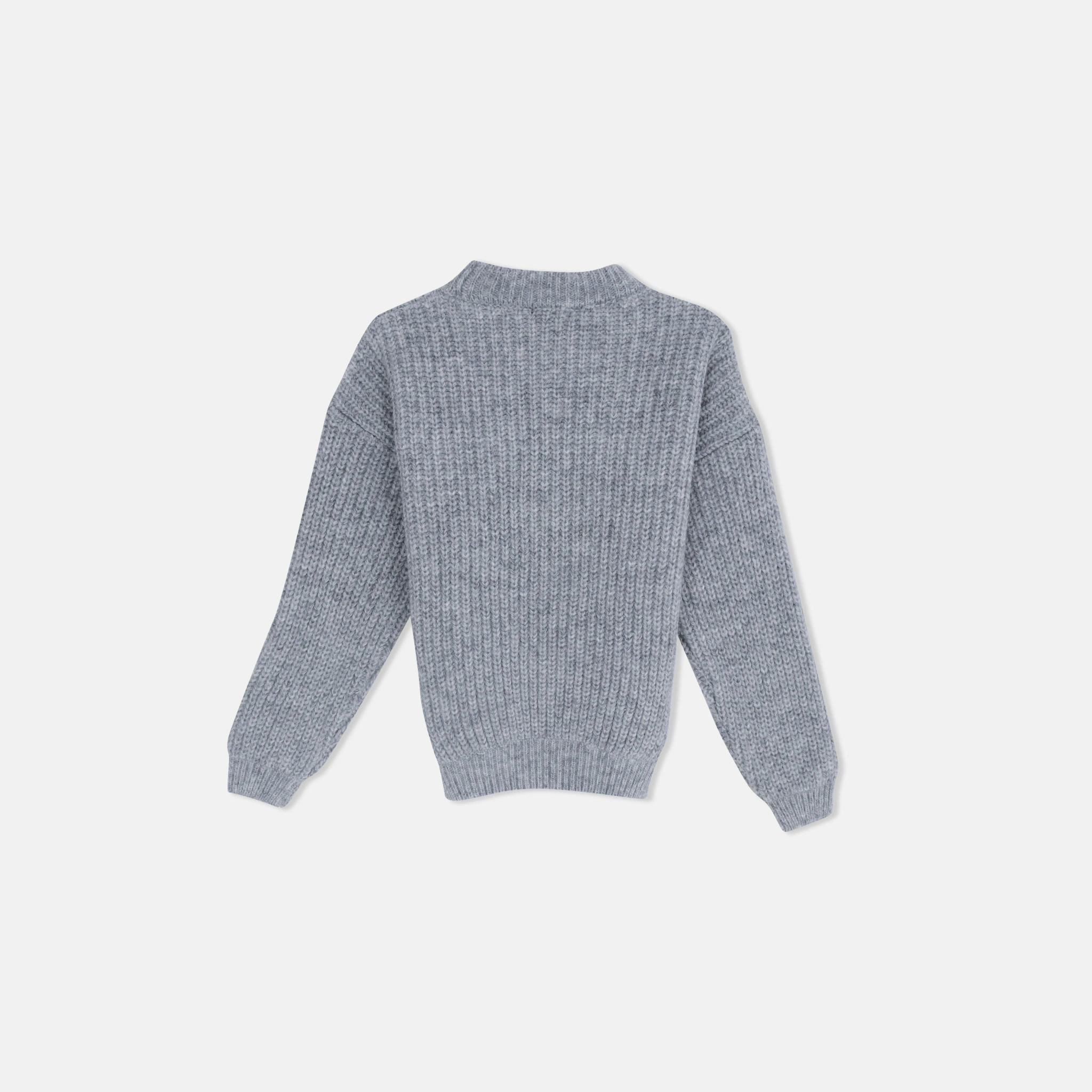 Boy's Chunky Rib Knit Sweater media preview 3