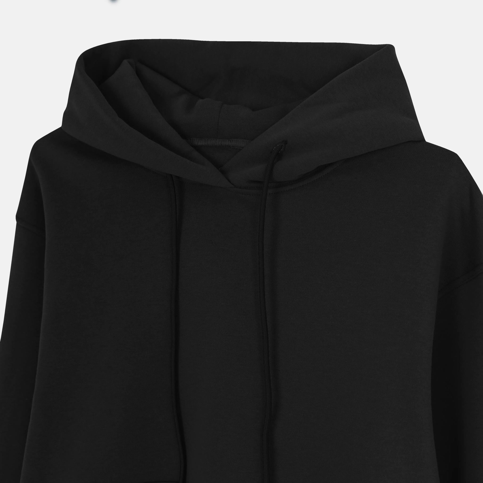 سويت شيرت مع جيب وغطاء للرأس media preview 2