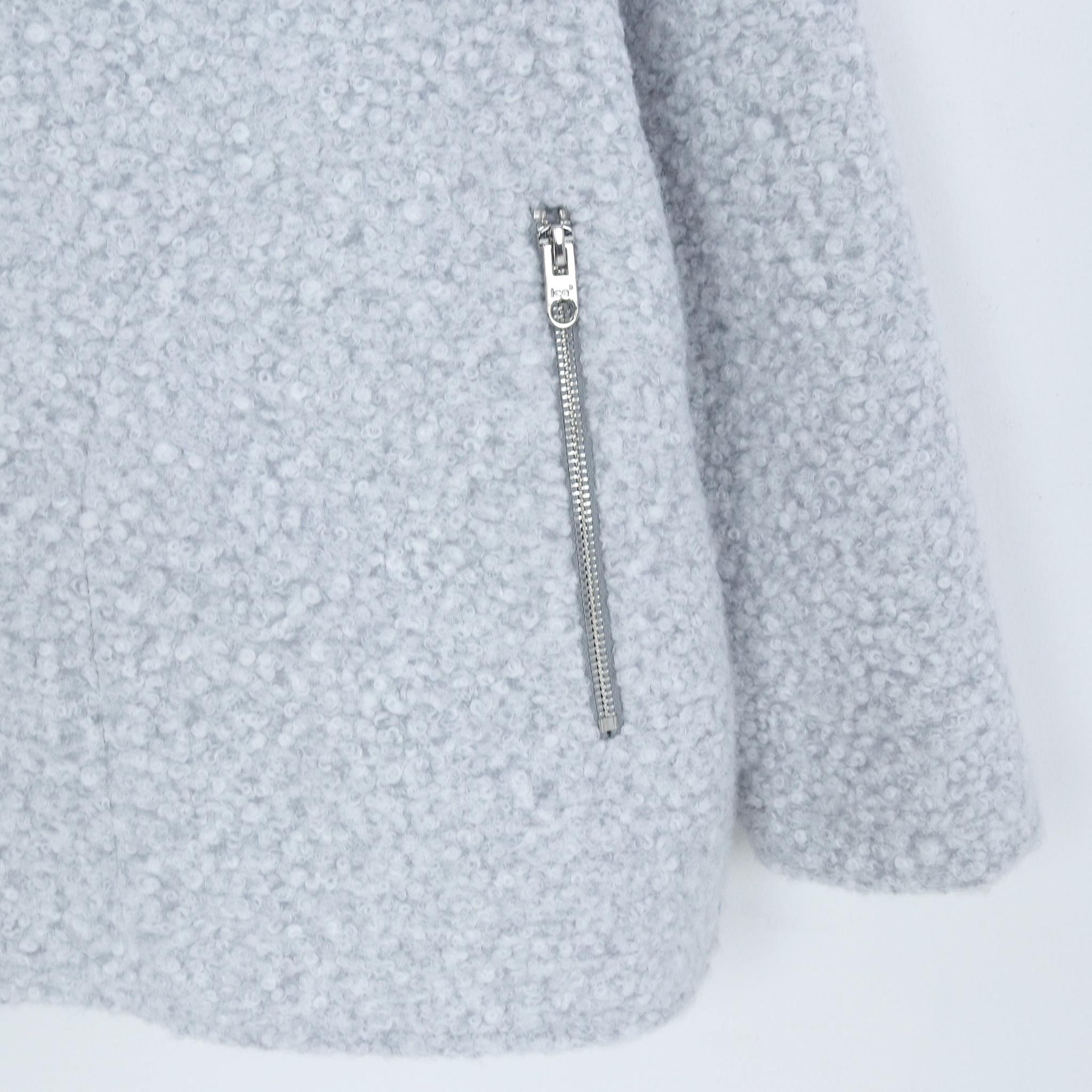 سترة بوكلي نسائية بسحاب كامل media preview 3