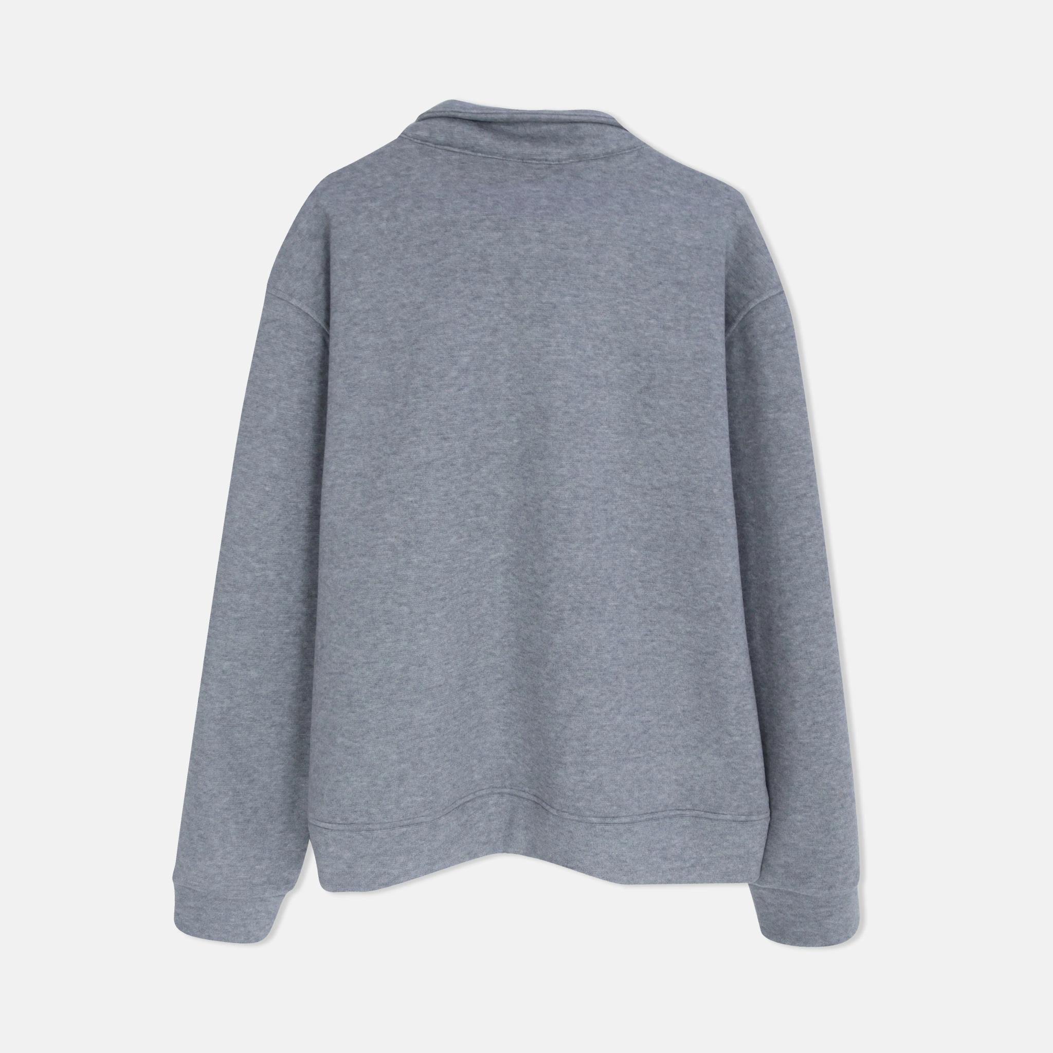 جاكيت رجالي كاجوال بسحاب كامل وياقة قائمة media preview 4