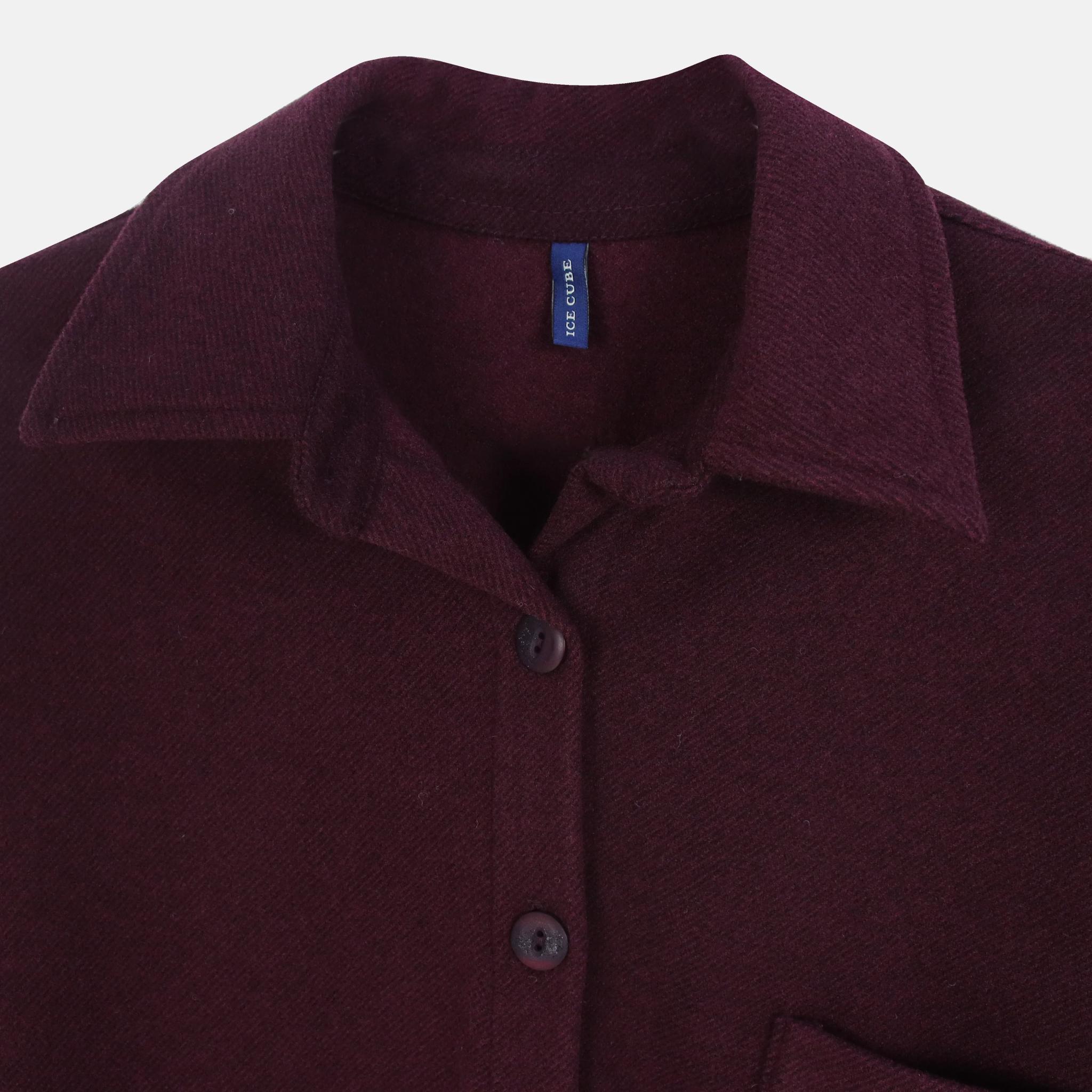 قميص نسائي من الصوف الناعم بأزرار media preview 2