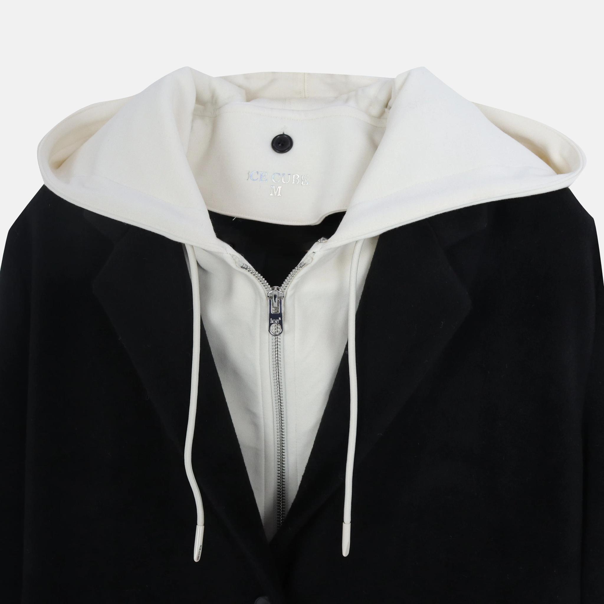 معطف نسائي طويل بغطاء للرأس media preview 2