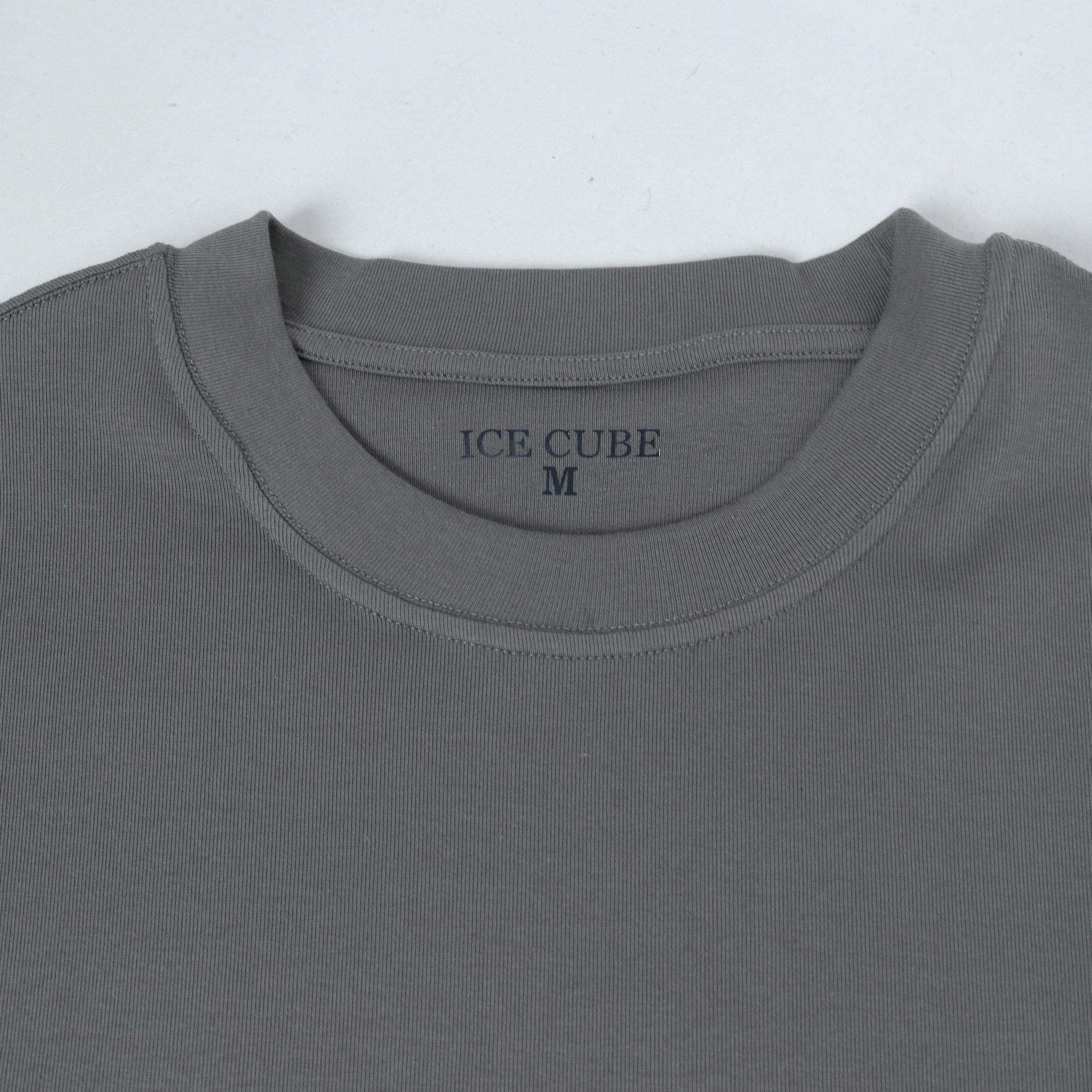 تيشيرت رجالي قطني برقبة دائرية وشعار media preview 2