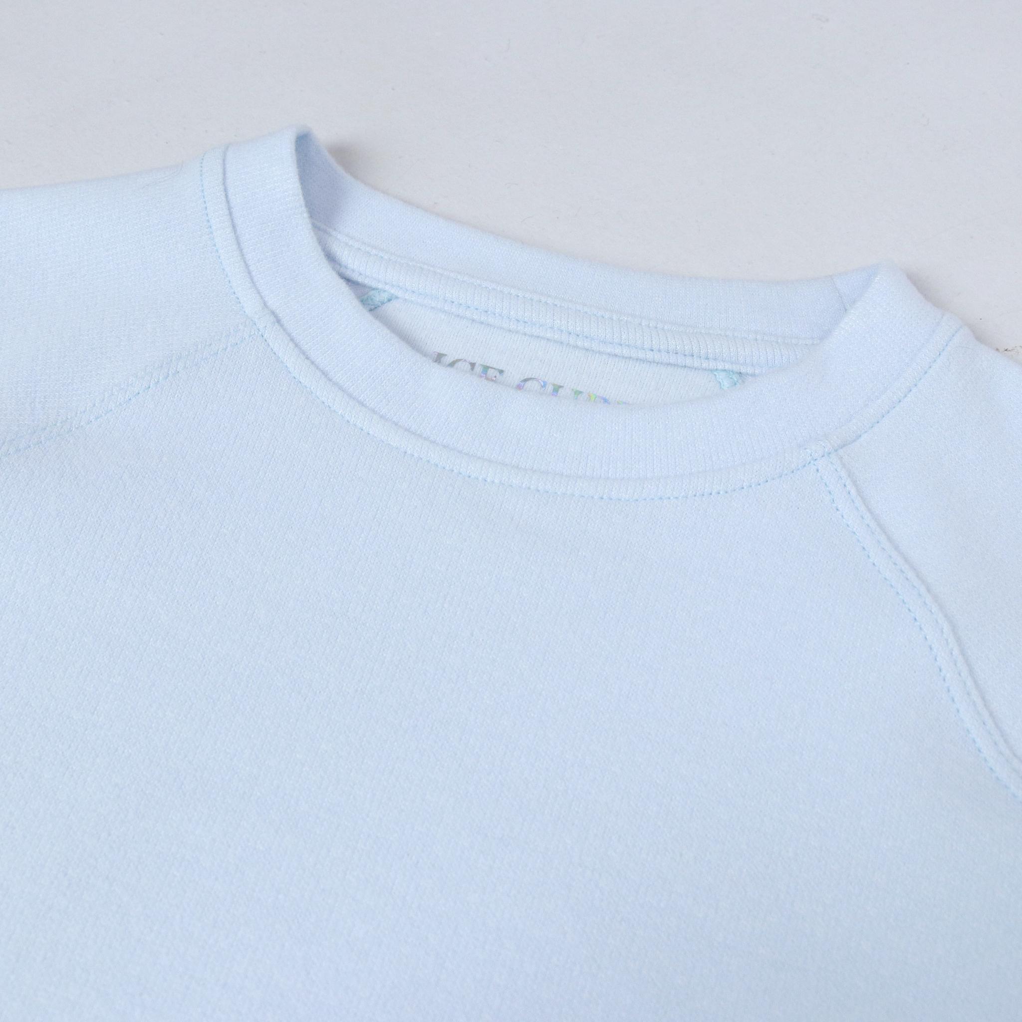 تيشيرت قطني مربع الشكل بأكمام راجلان للبنات media preview 2